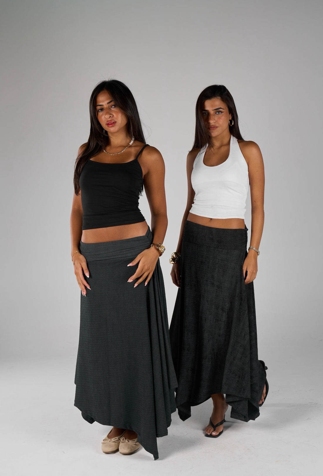 Crimpy skirt - washed Navy Blue