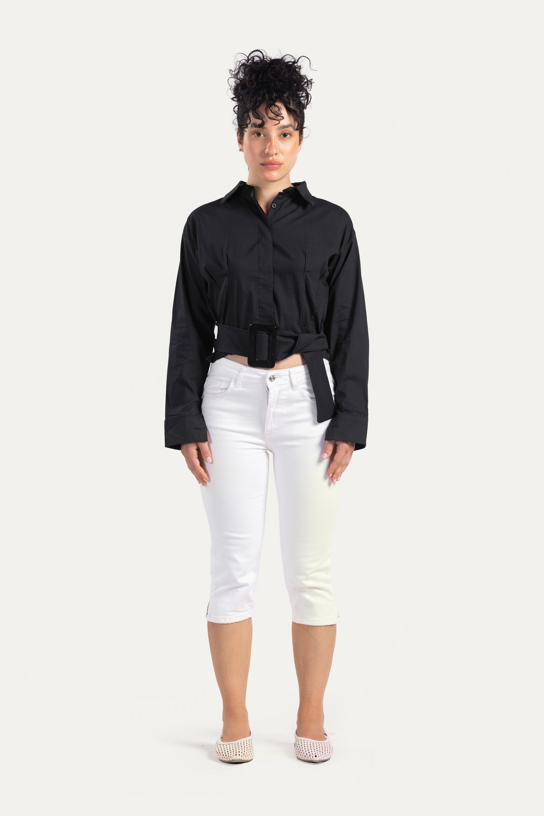 Shirt with belt
