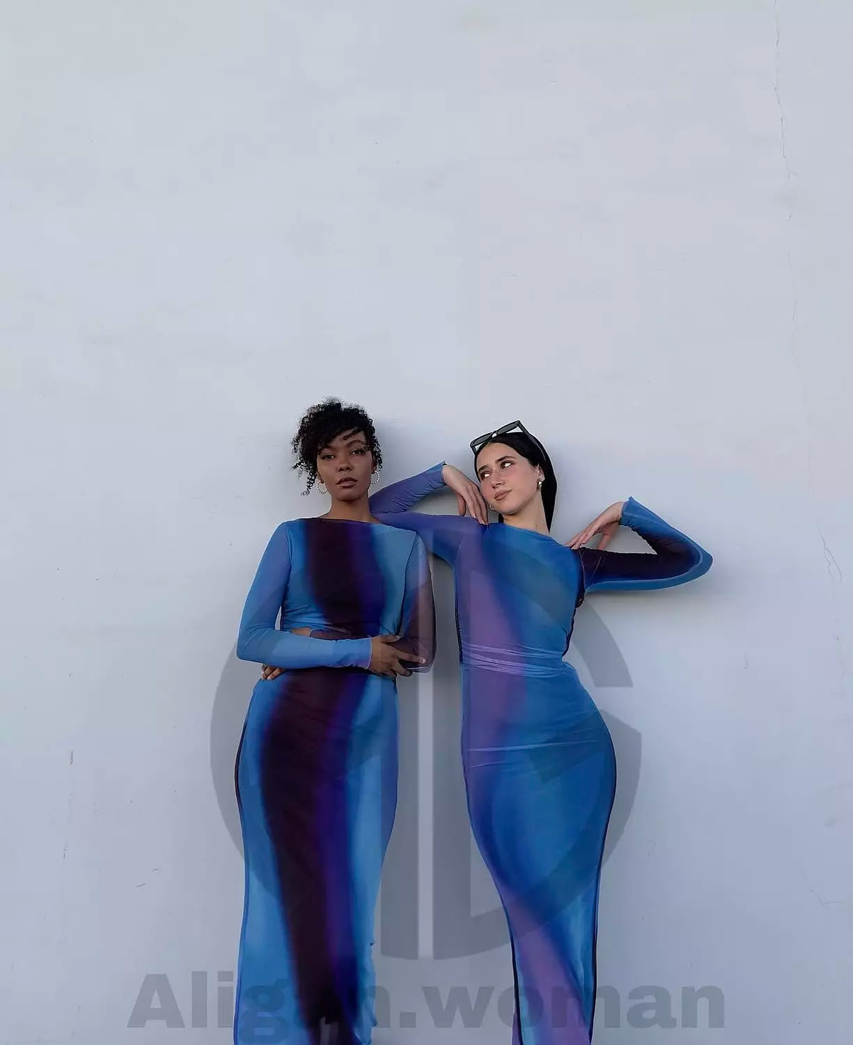 Galaxy aqua dress