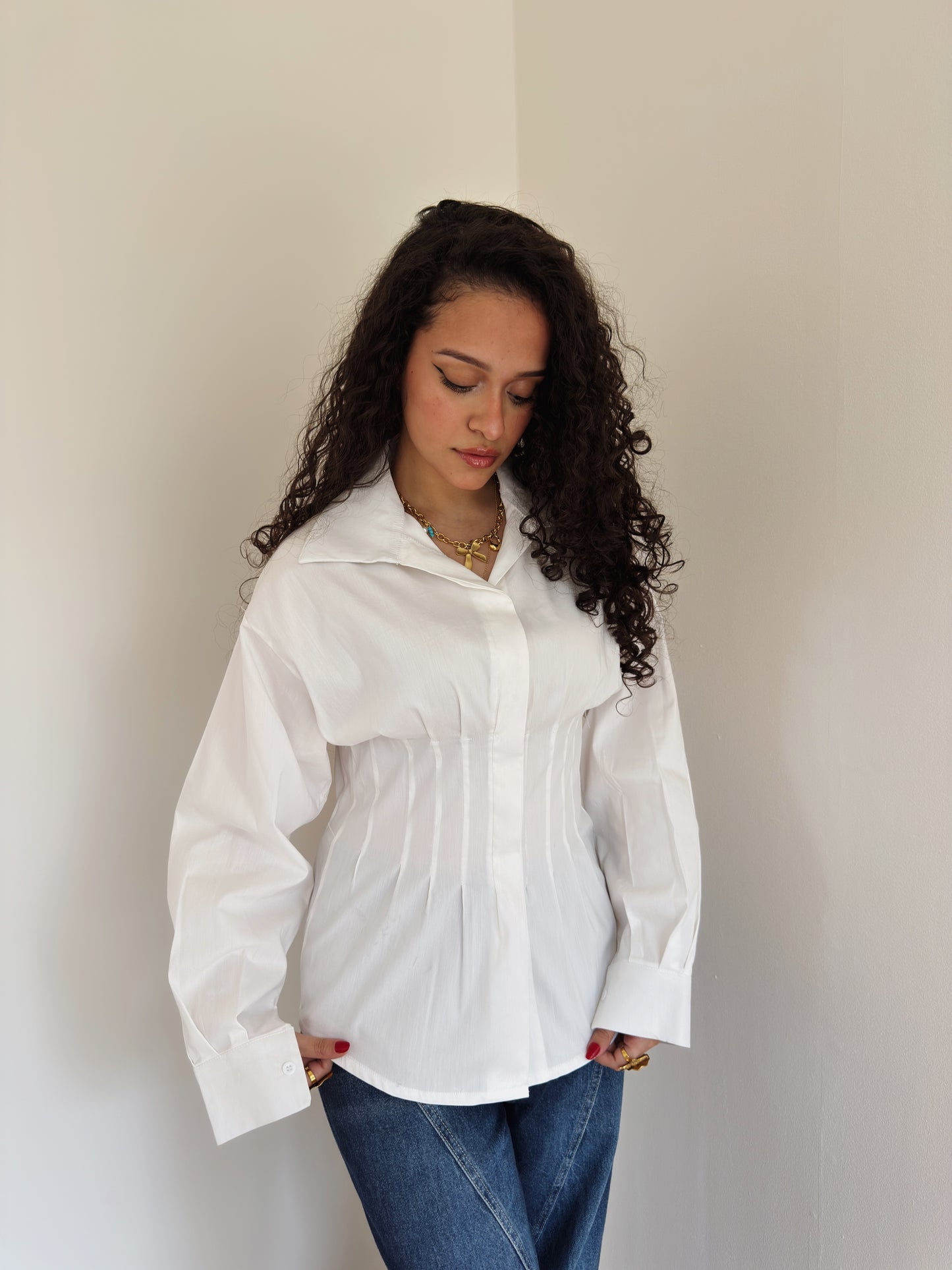 Long corset shirt