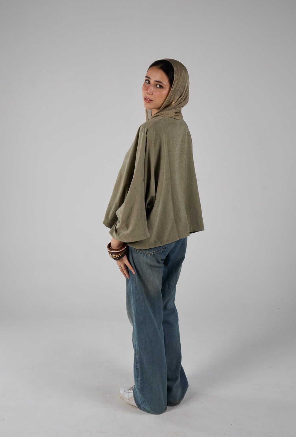 Sunset flare shirt - olive