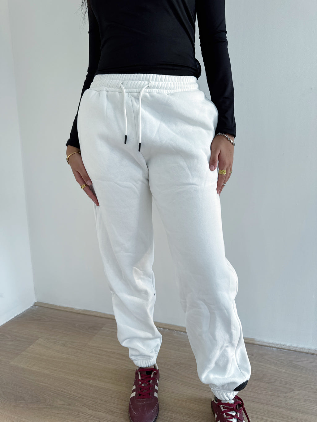 White sweatpants