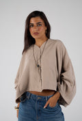 Sunset flare shirt - beige