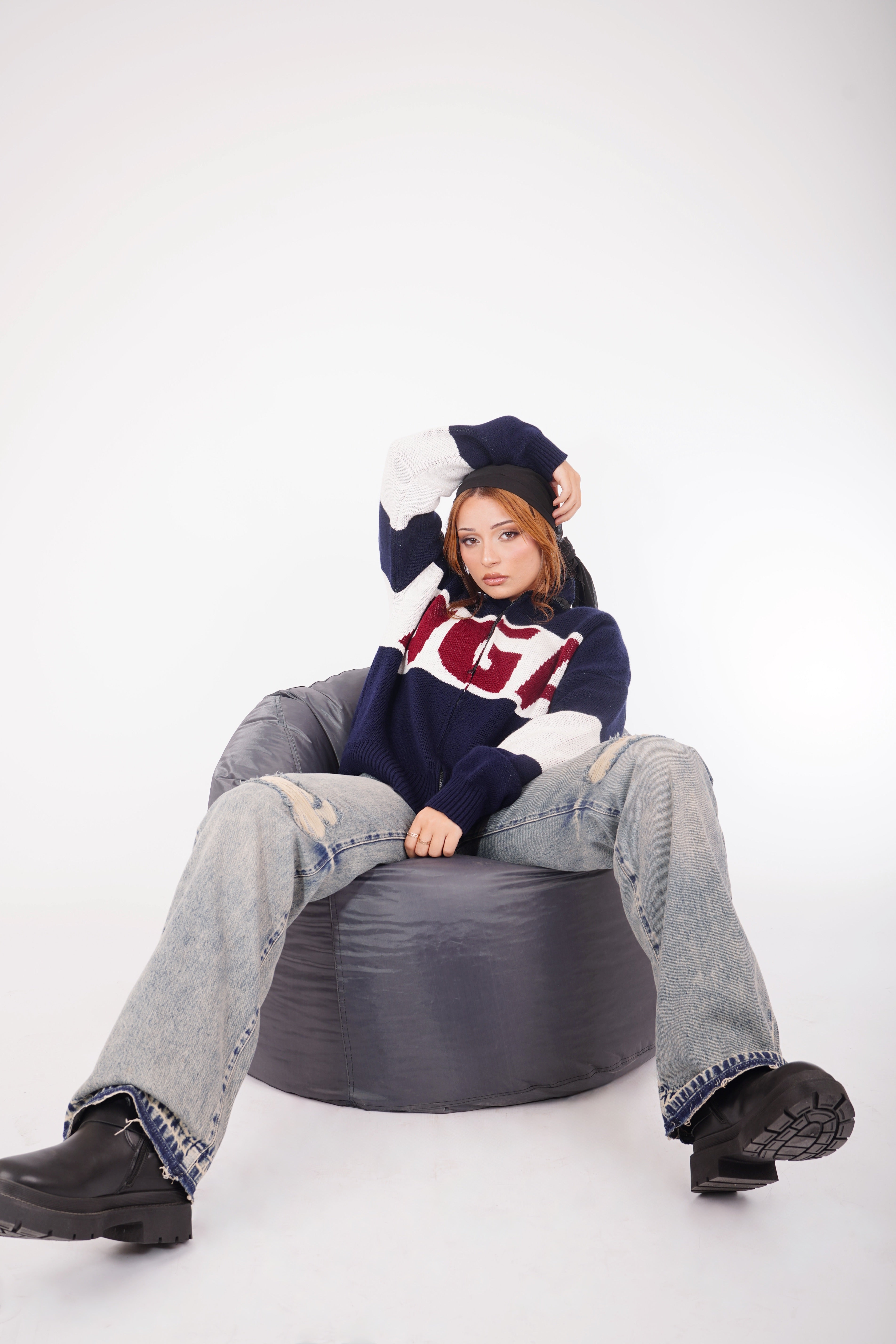 AGA Knit - navy blue