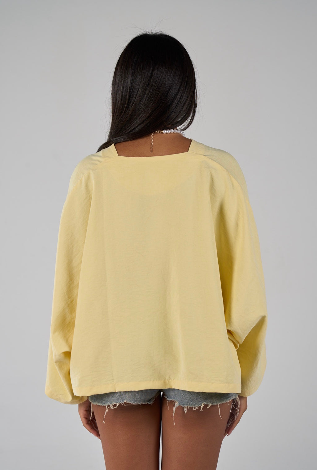 Sunset flare shirt - powder yellow