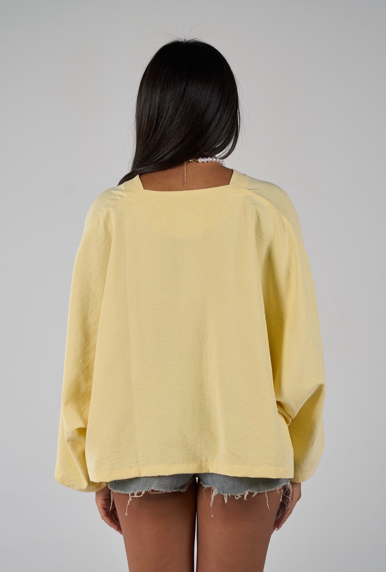 Sunset flare shirt - powder yellow