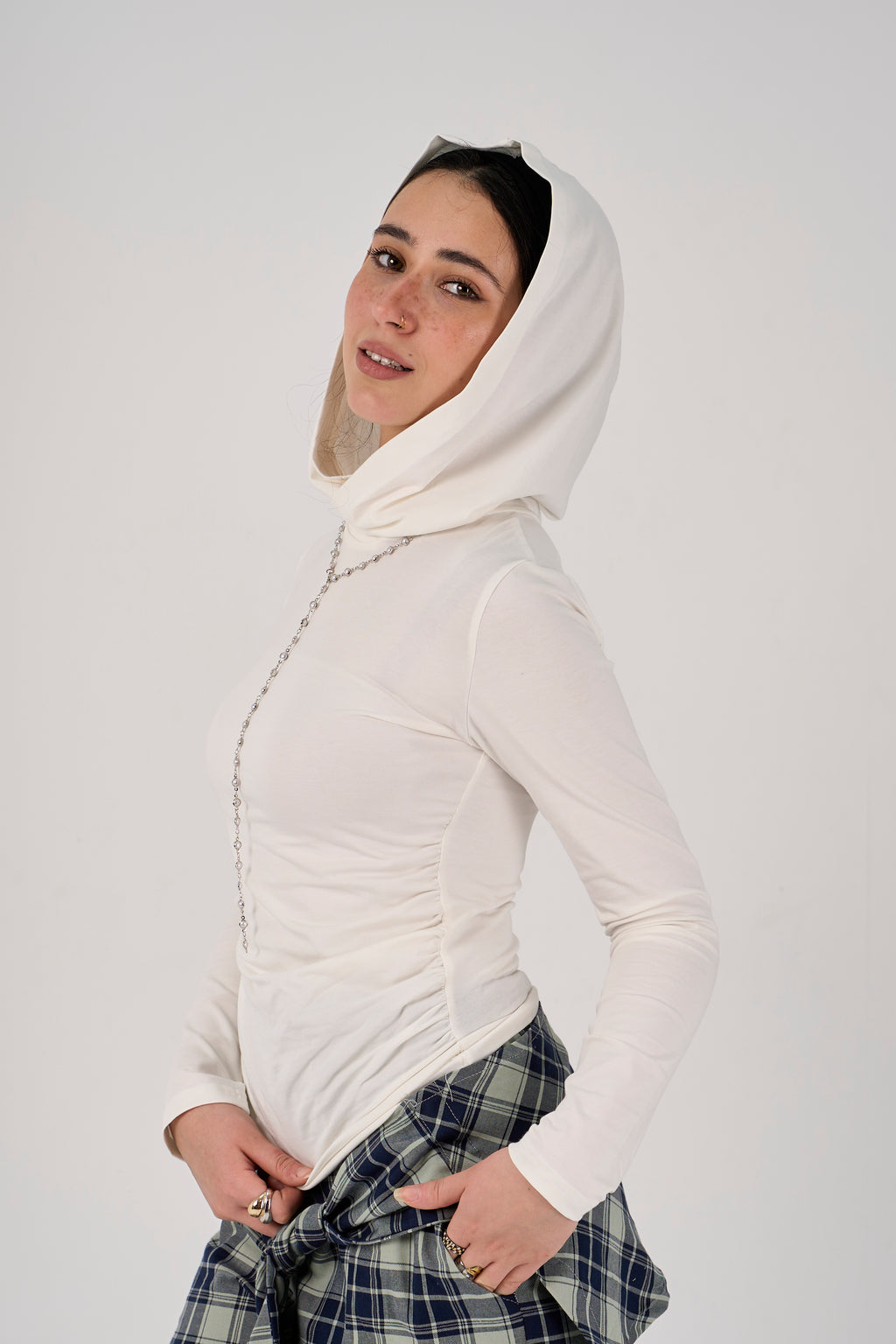 Balaclava top - White