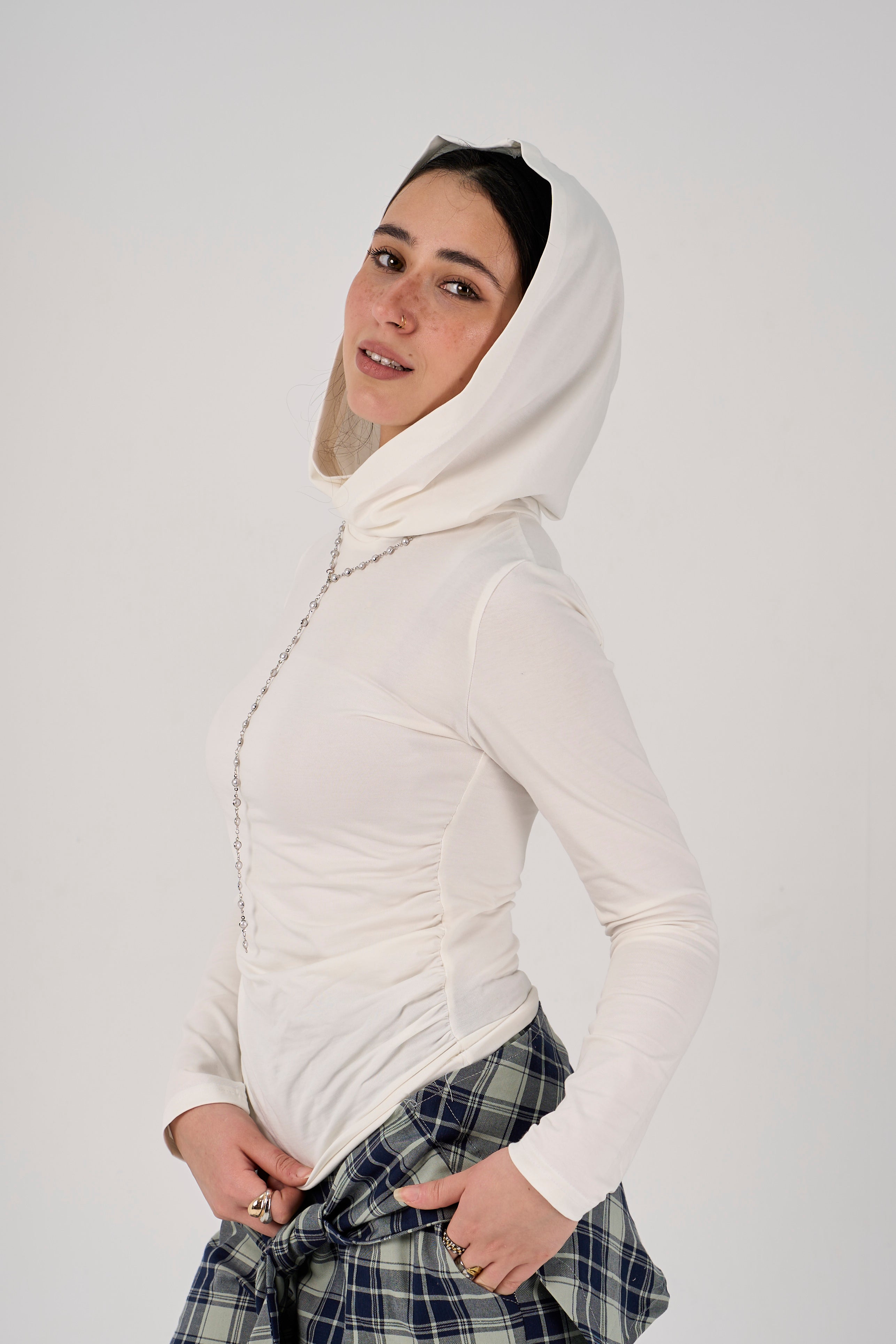 Balaclava top - White