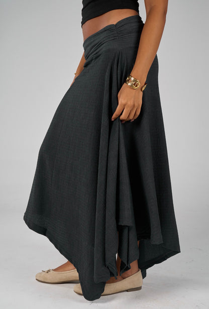 Crimpy skirt - washed Navy Blue