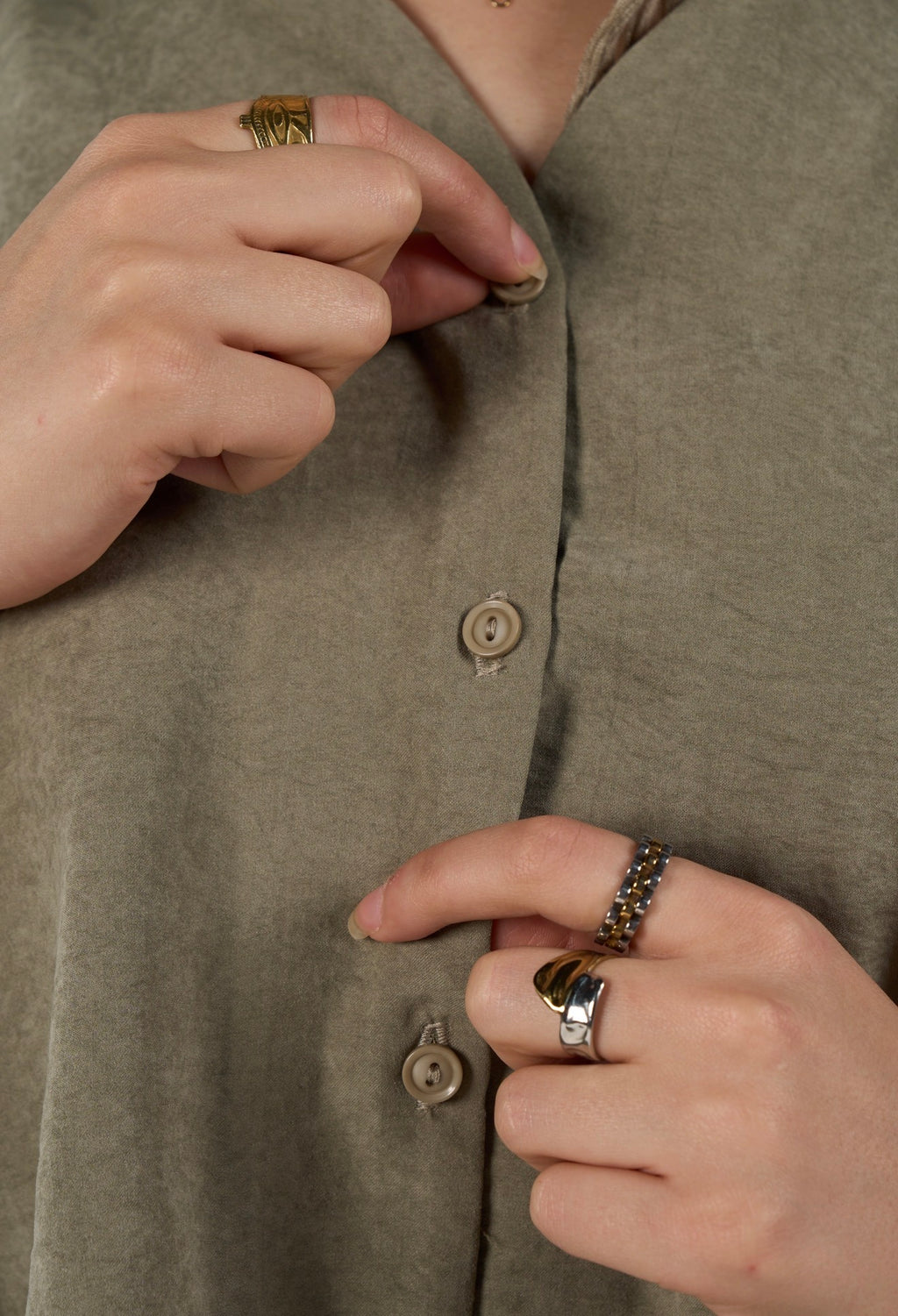 Sunset flare shirt - olive