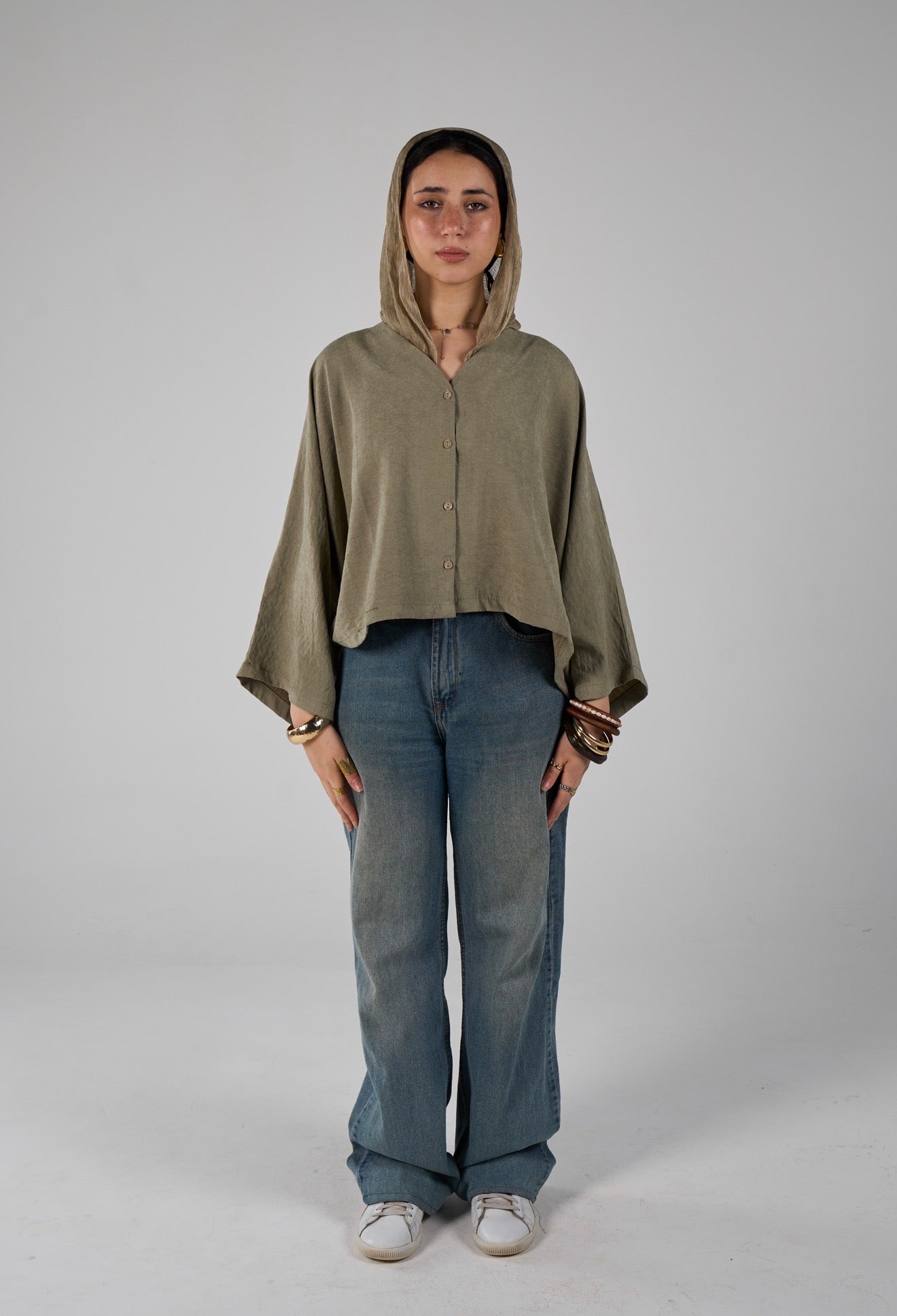 Sunset flare shirt - olive