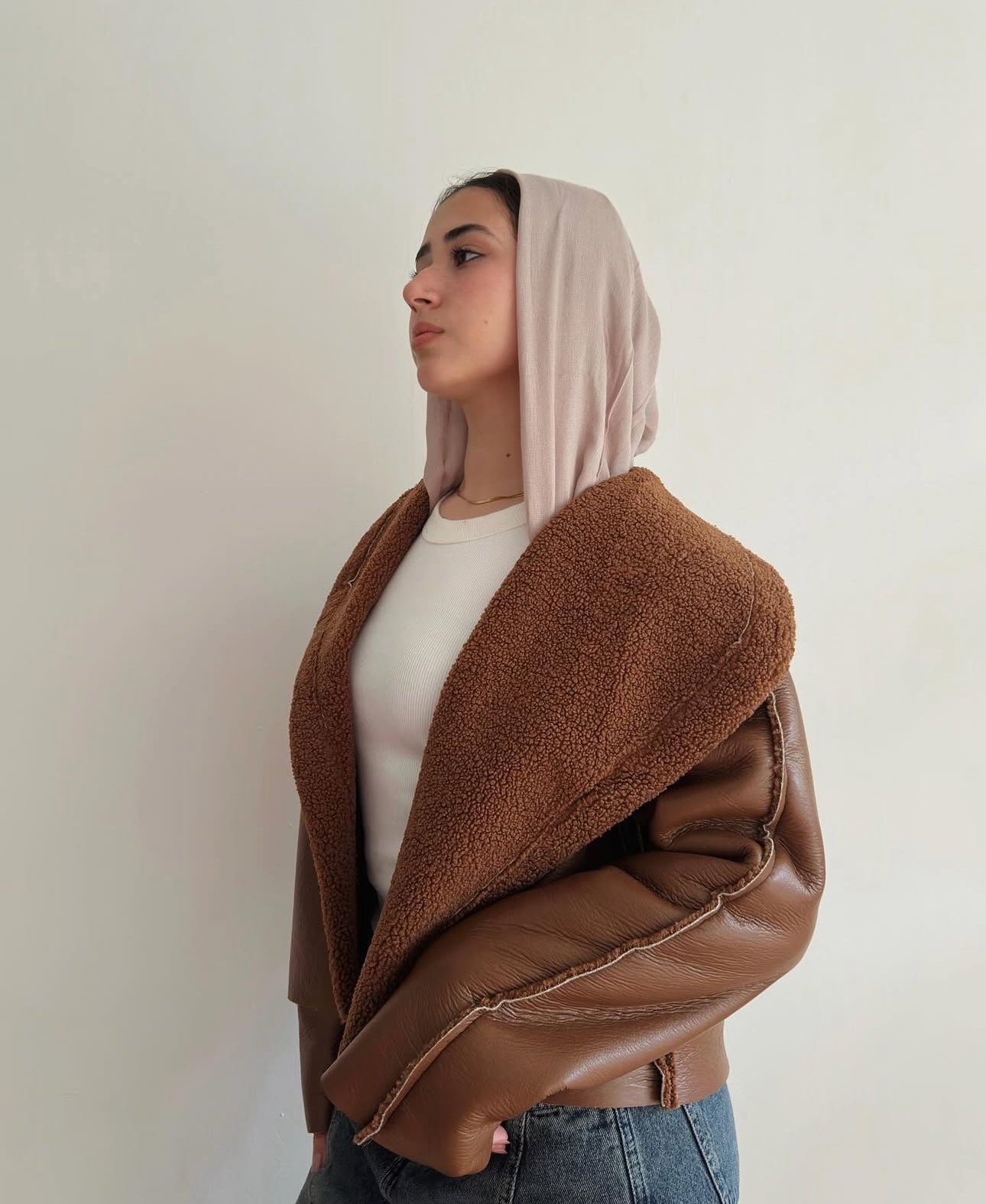 Jacket Teddy X leather