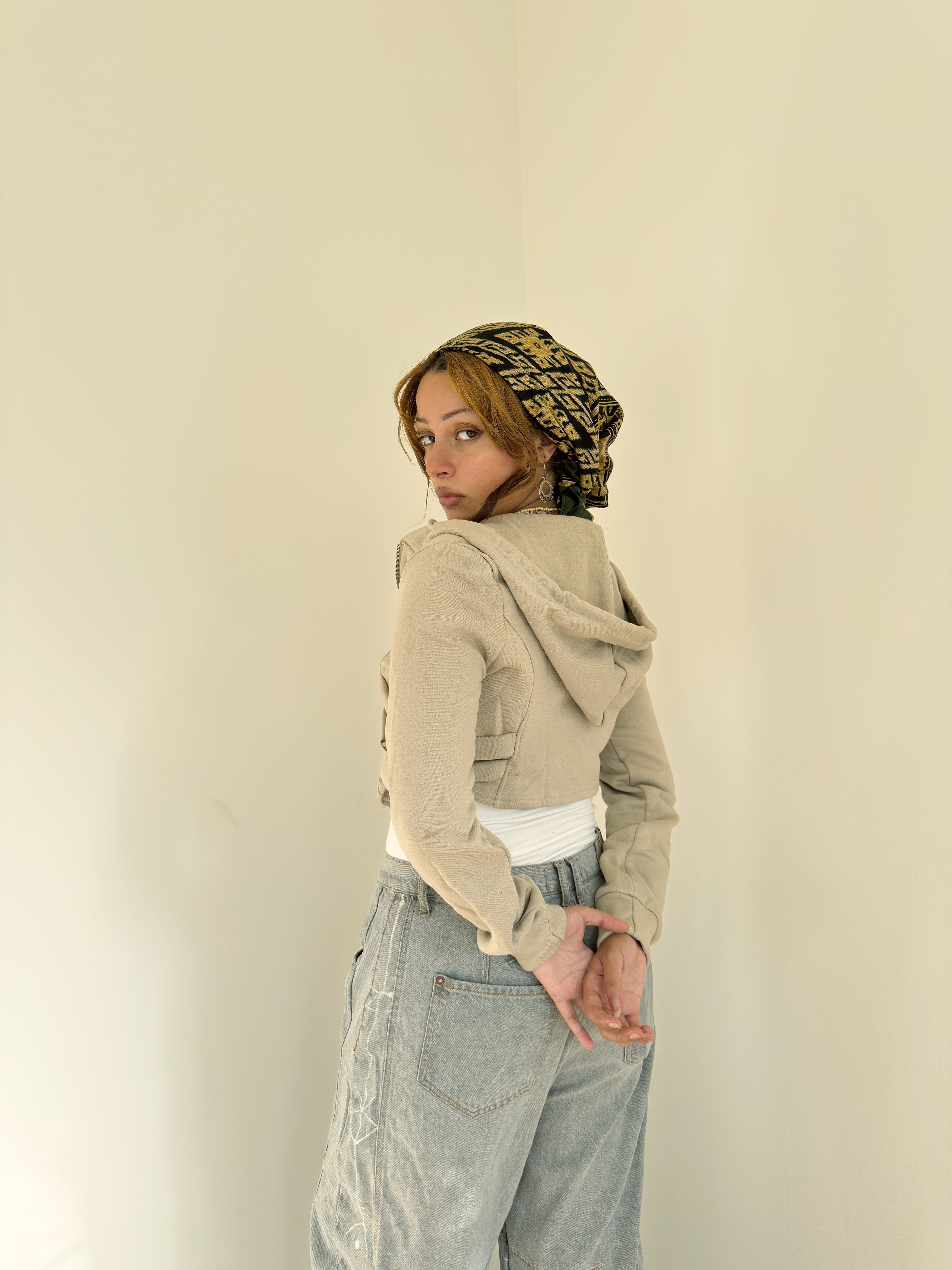 Corset with belt hoodie