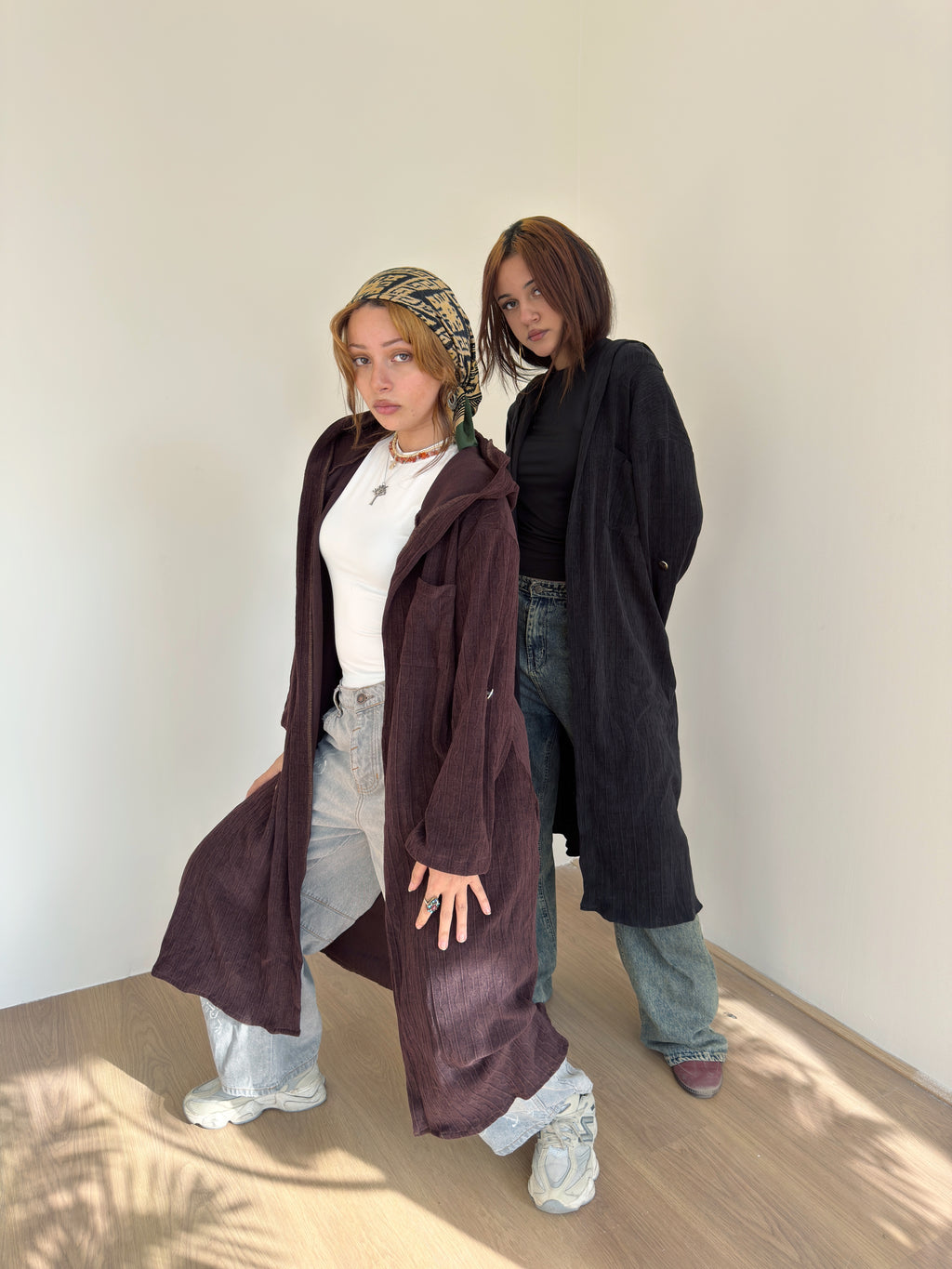 Hooded cardigan