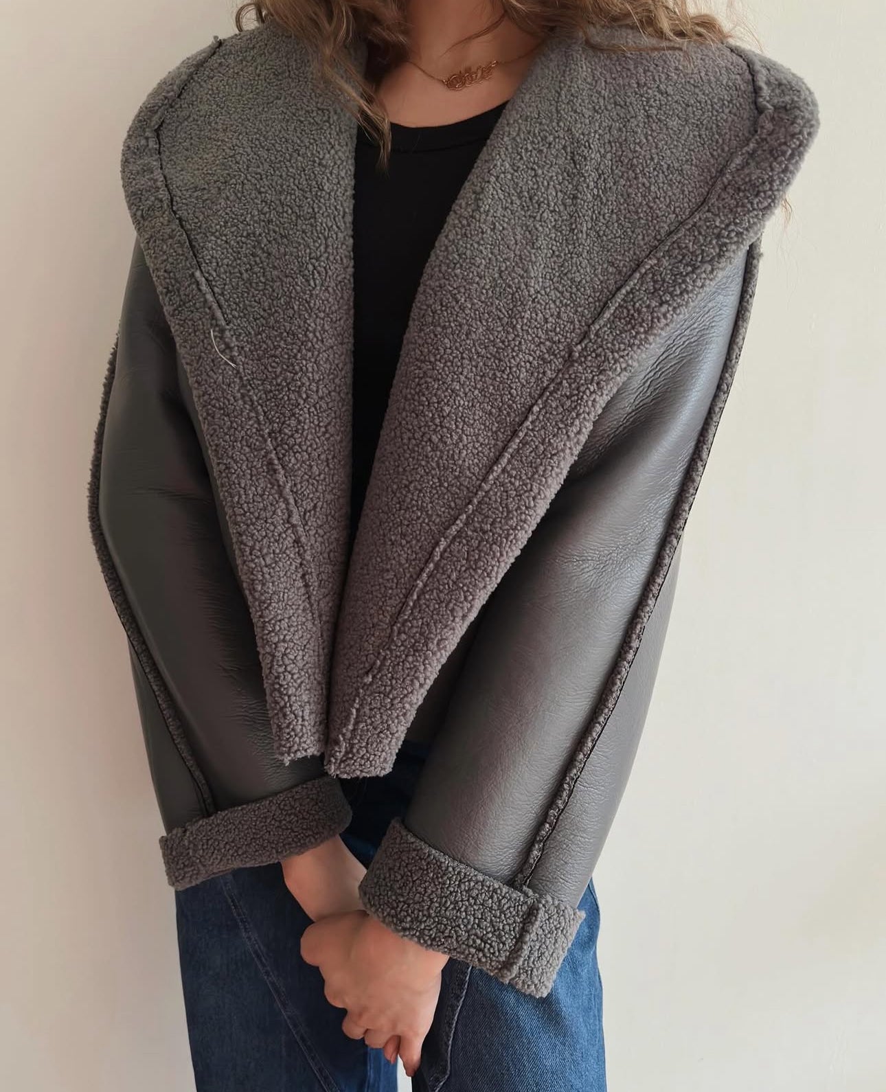 Jacket Teddy X leather