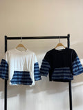 Denim sleeves t-shirt