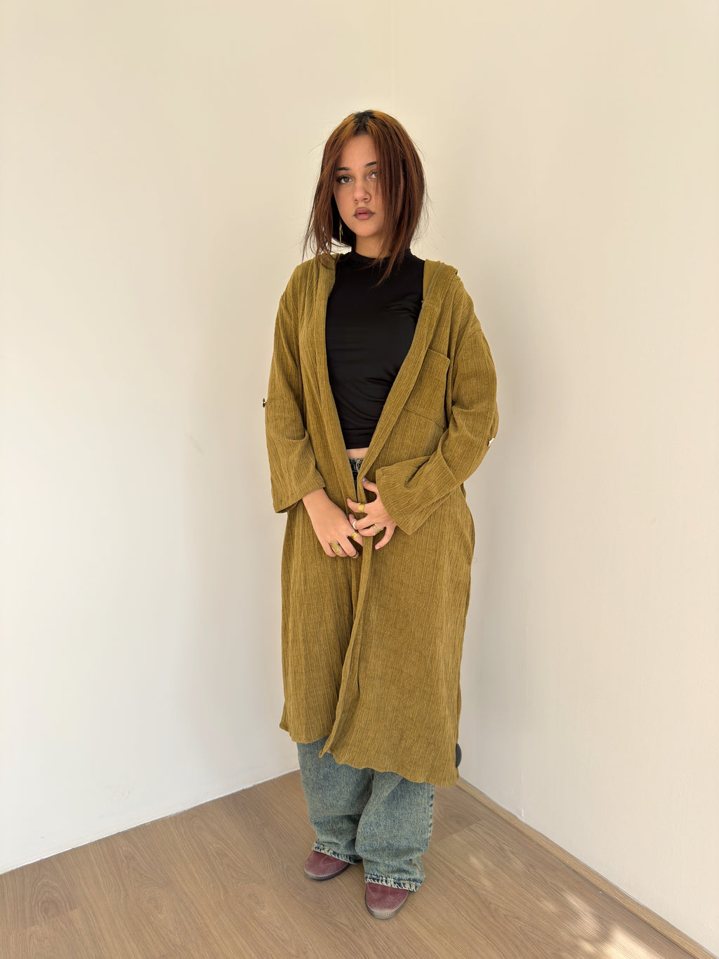 Hooded cardigan