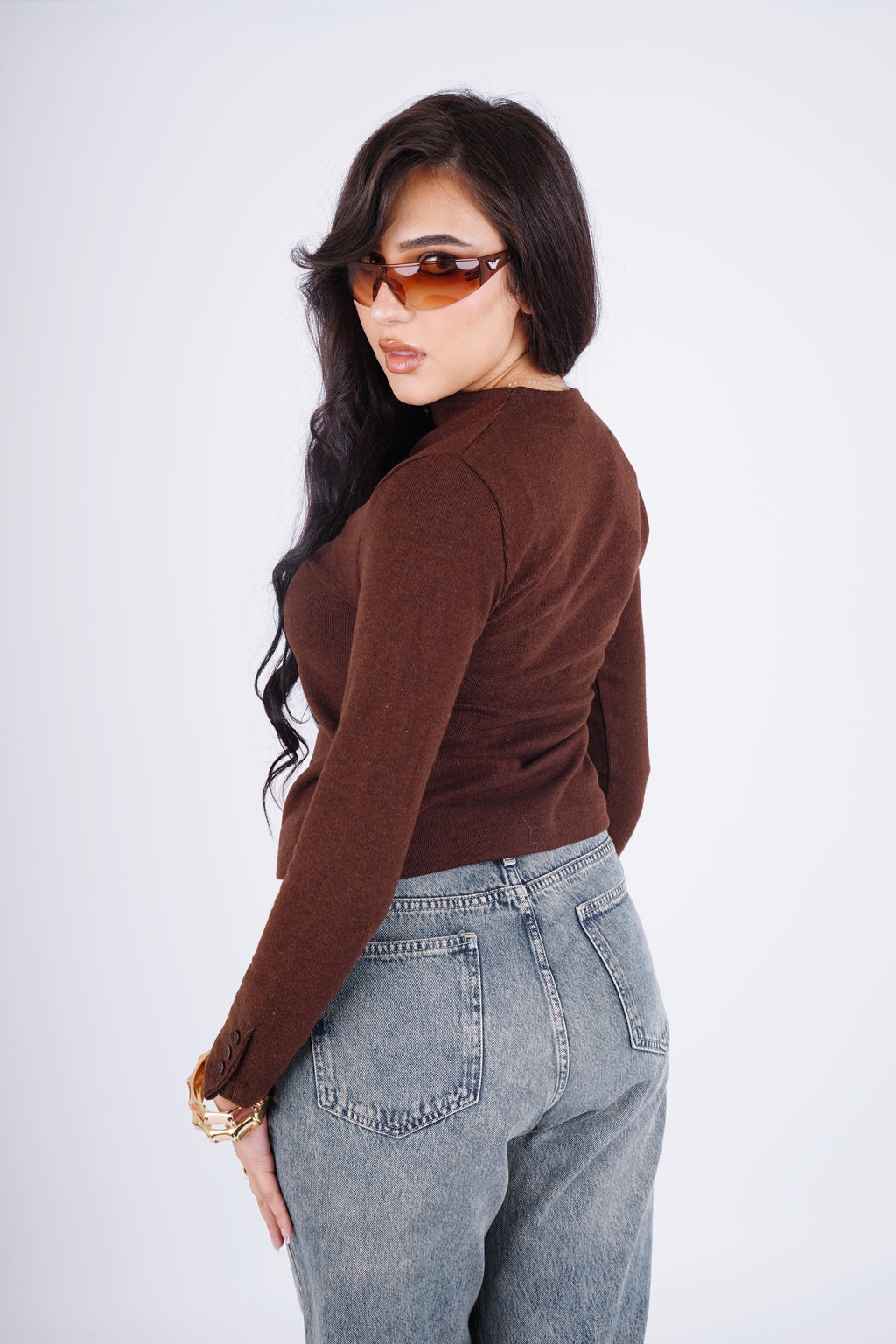 Button up top - brown