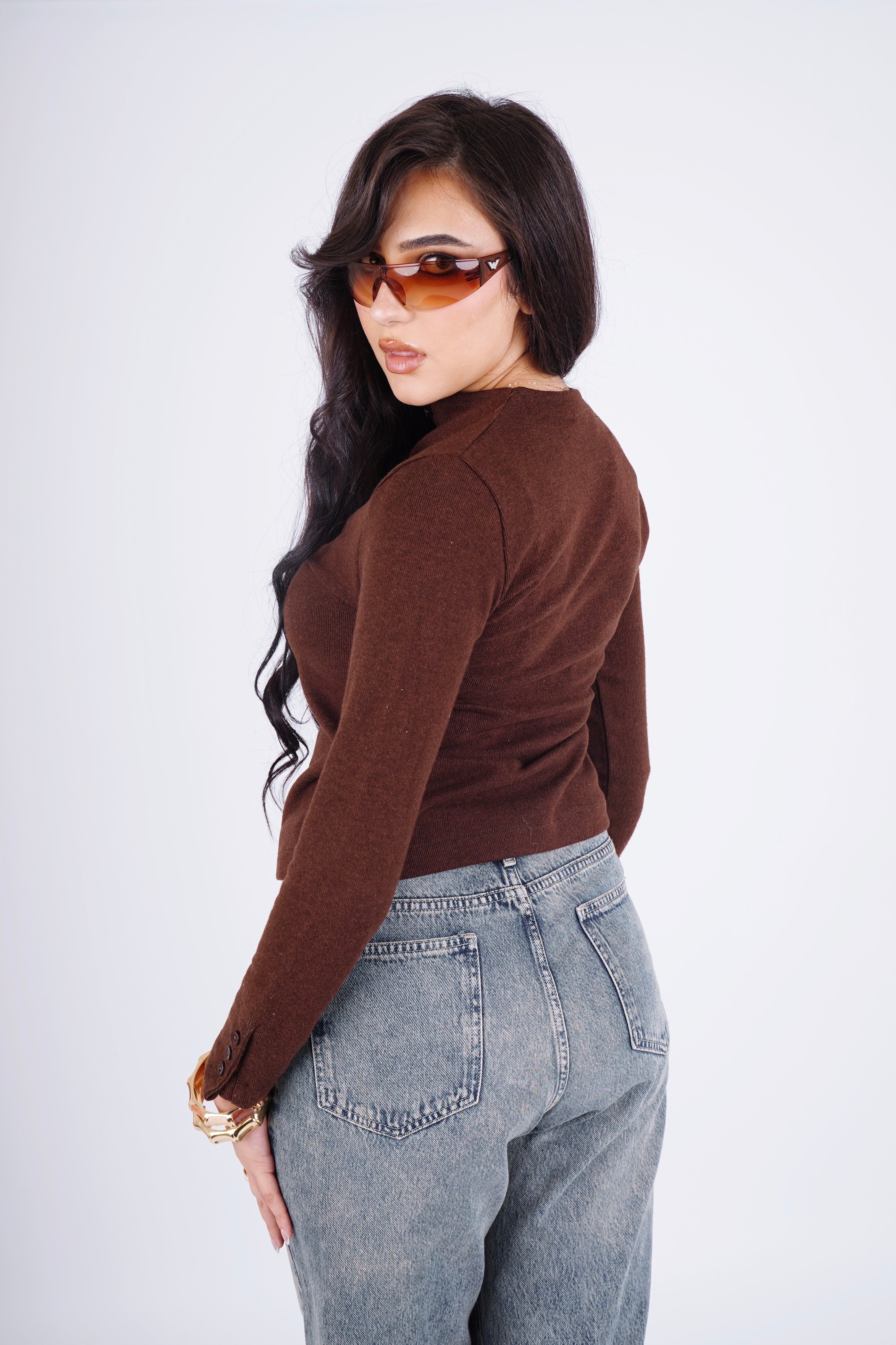 Button up top - brown