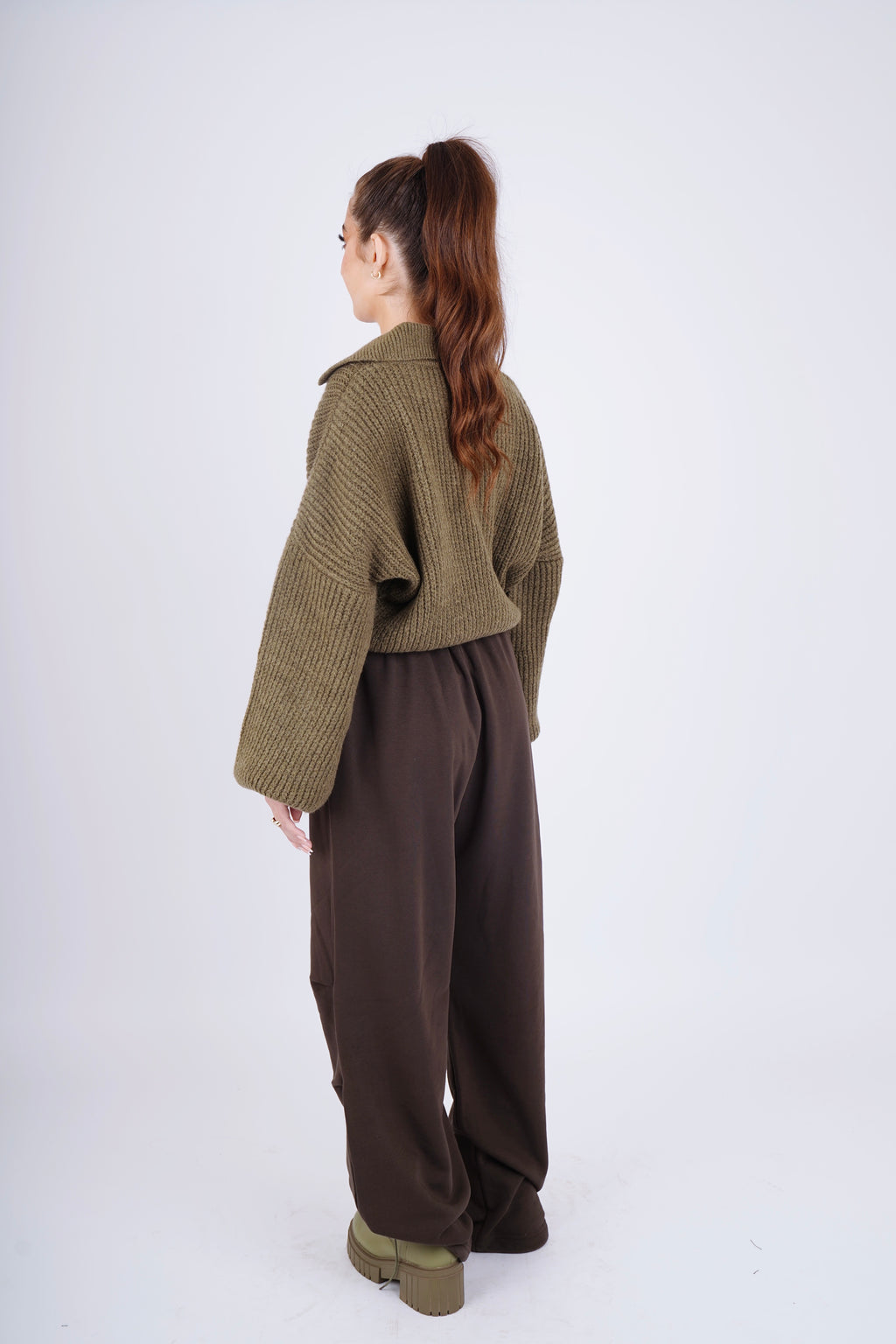 parachute pants - brown