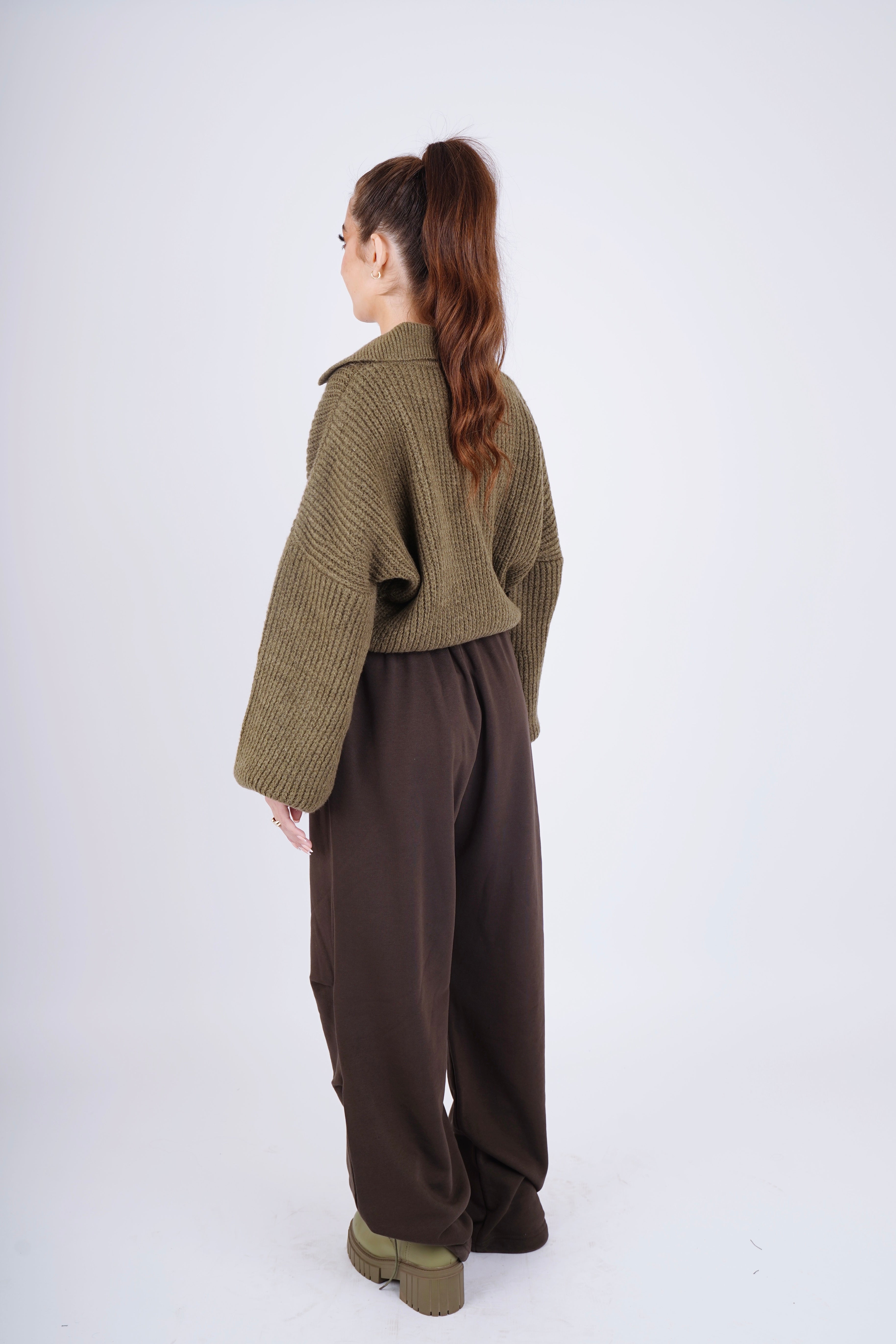 parachute pants - brown