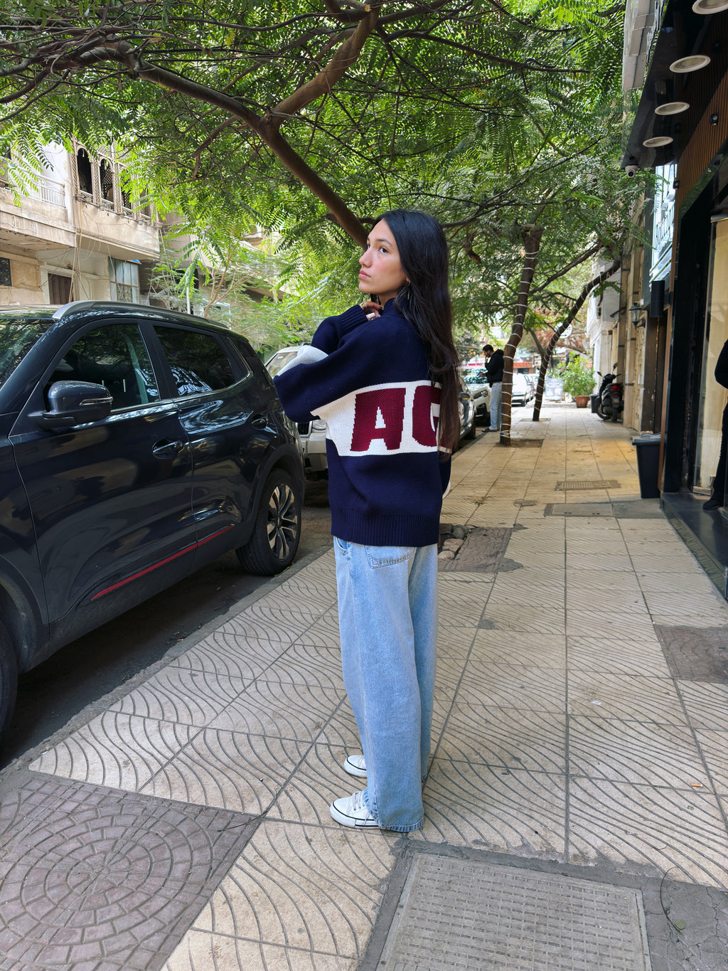 AGA Knit - navy blue