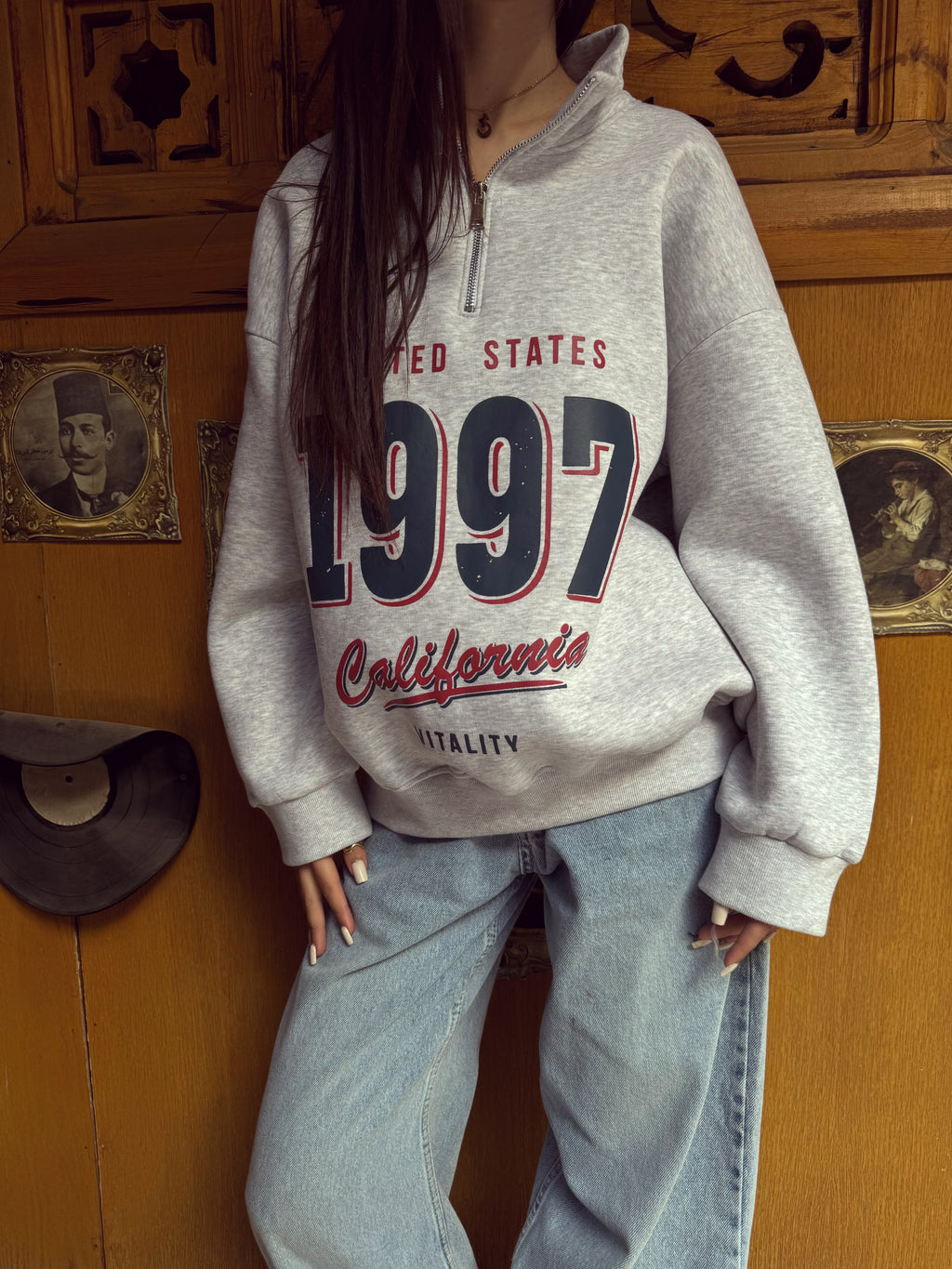1997 half-zip sweatshirt