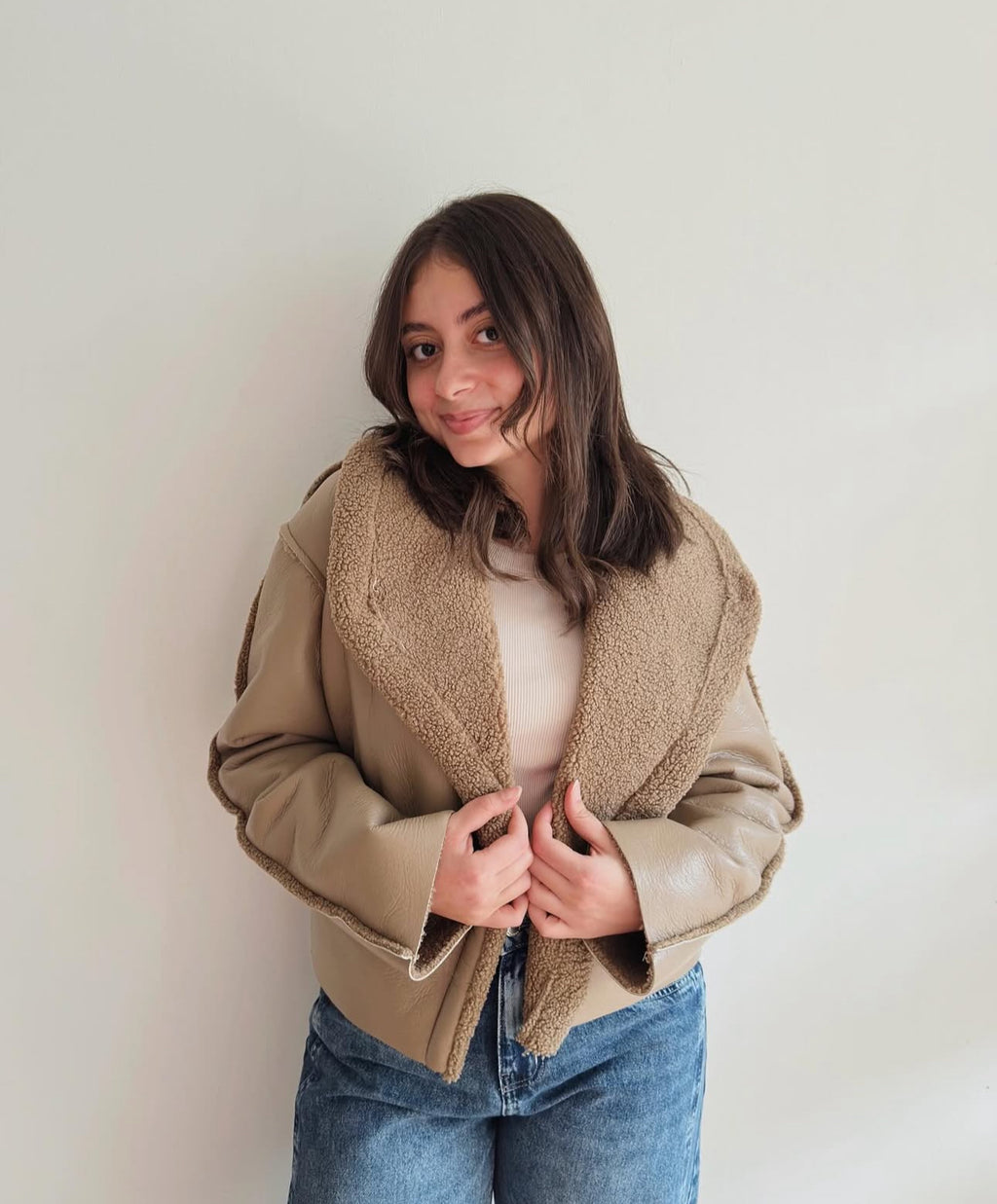 Jacket Teddy X leather