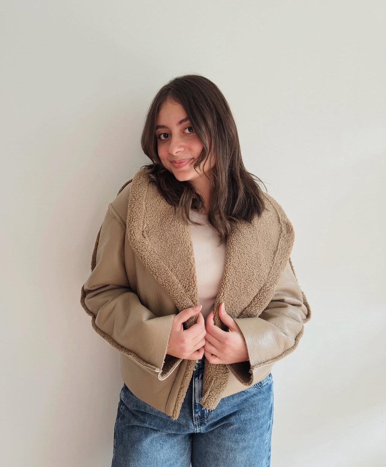 Jacket Teddy X leather