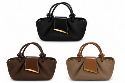 Suede leather bag
