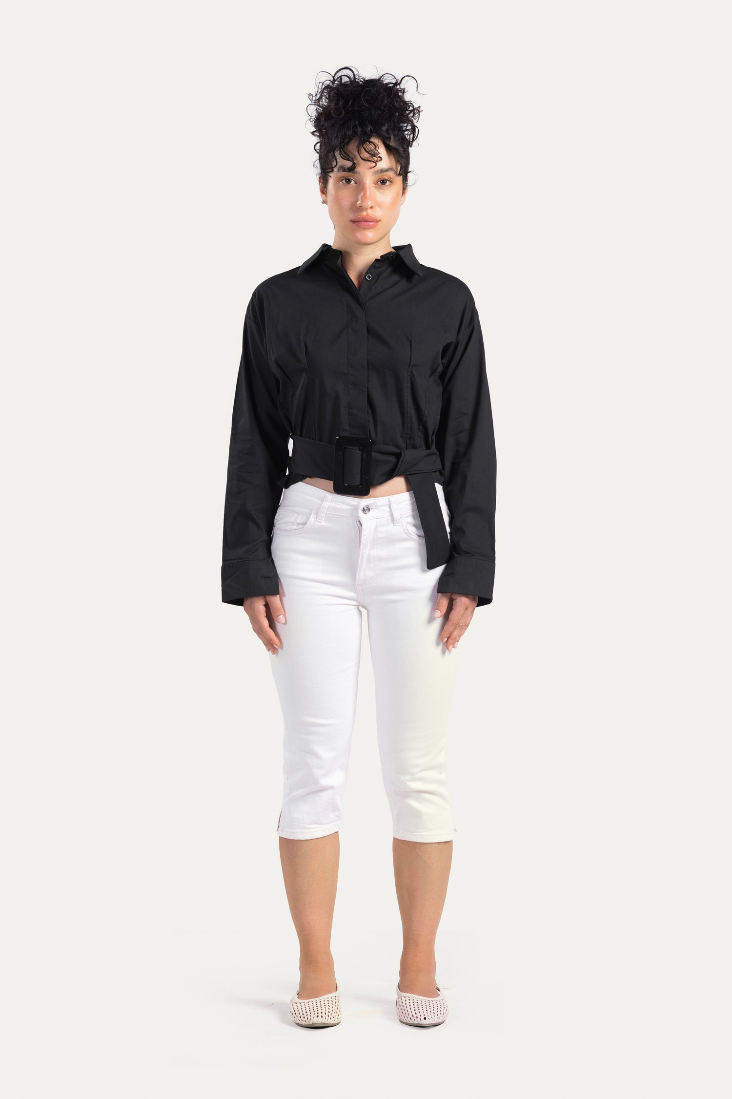 Shirt with belt
