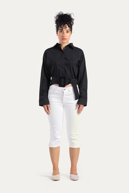Shirt with belt