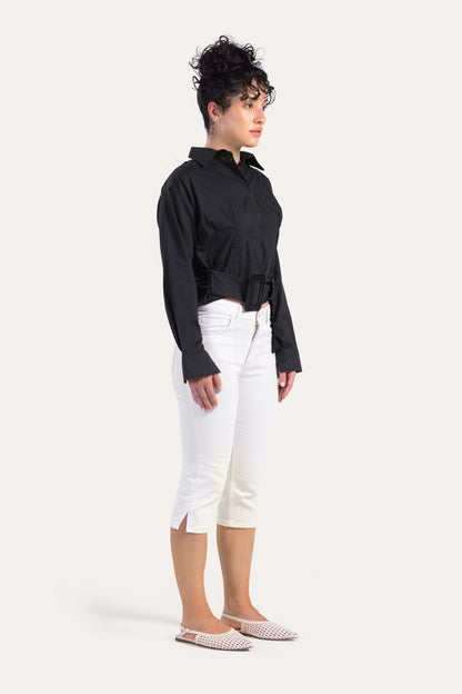 Shirt with belt