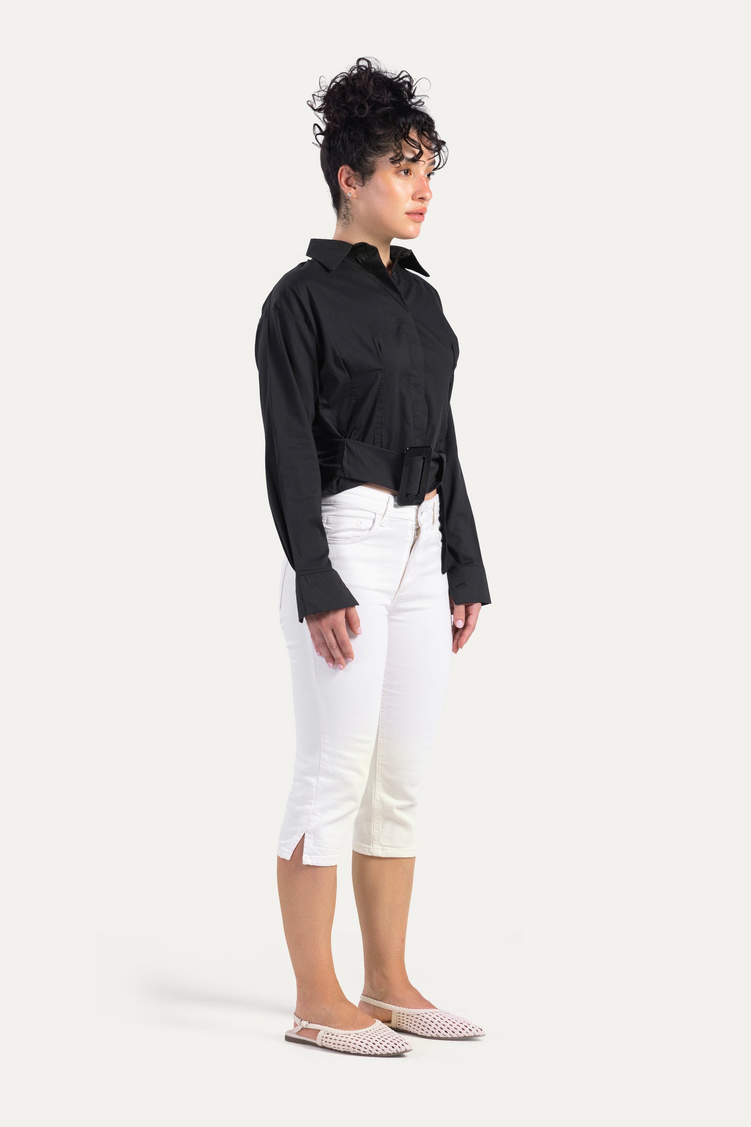 Shirt with belt
