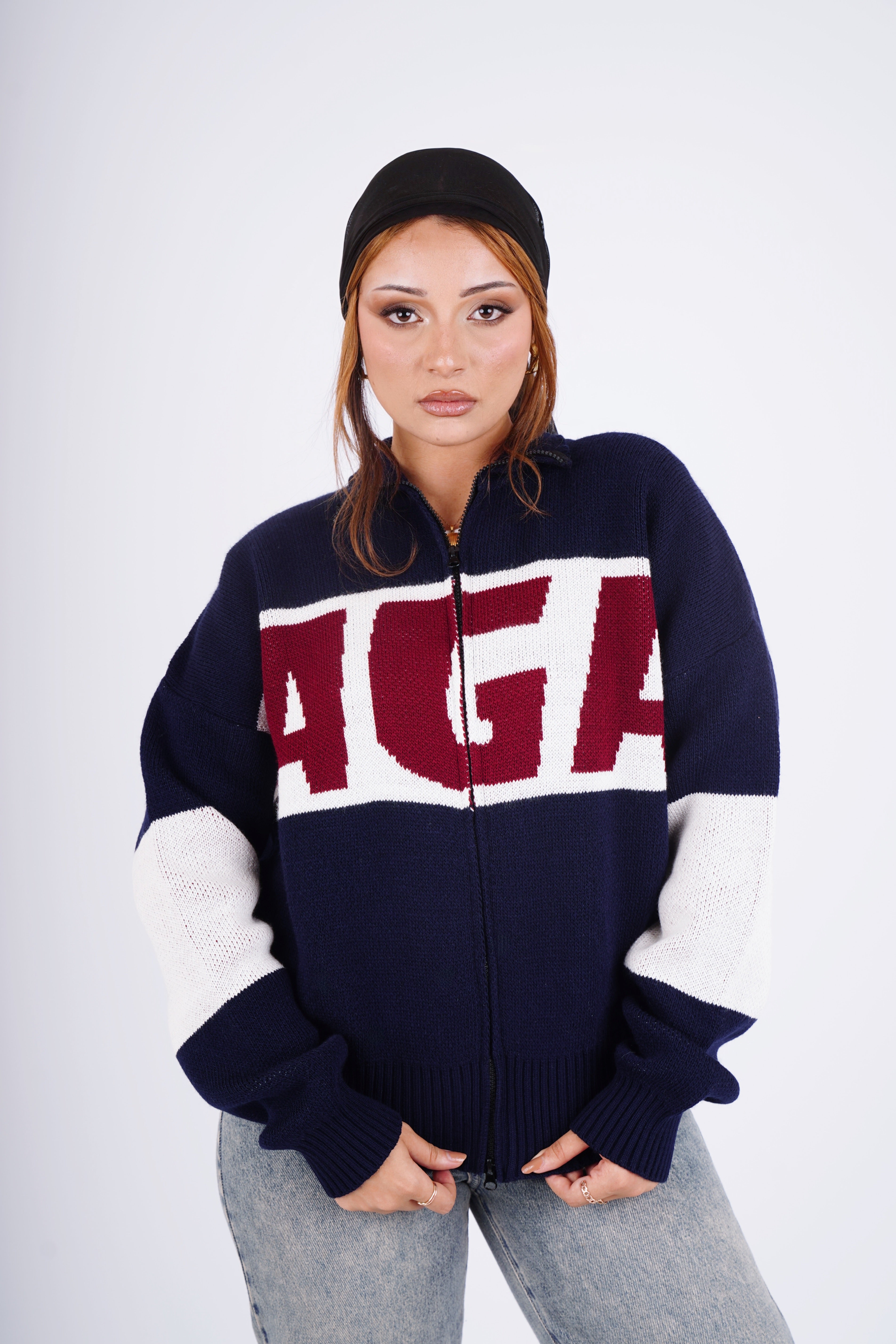 AGA Knit - navy blue