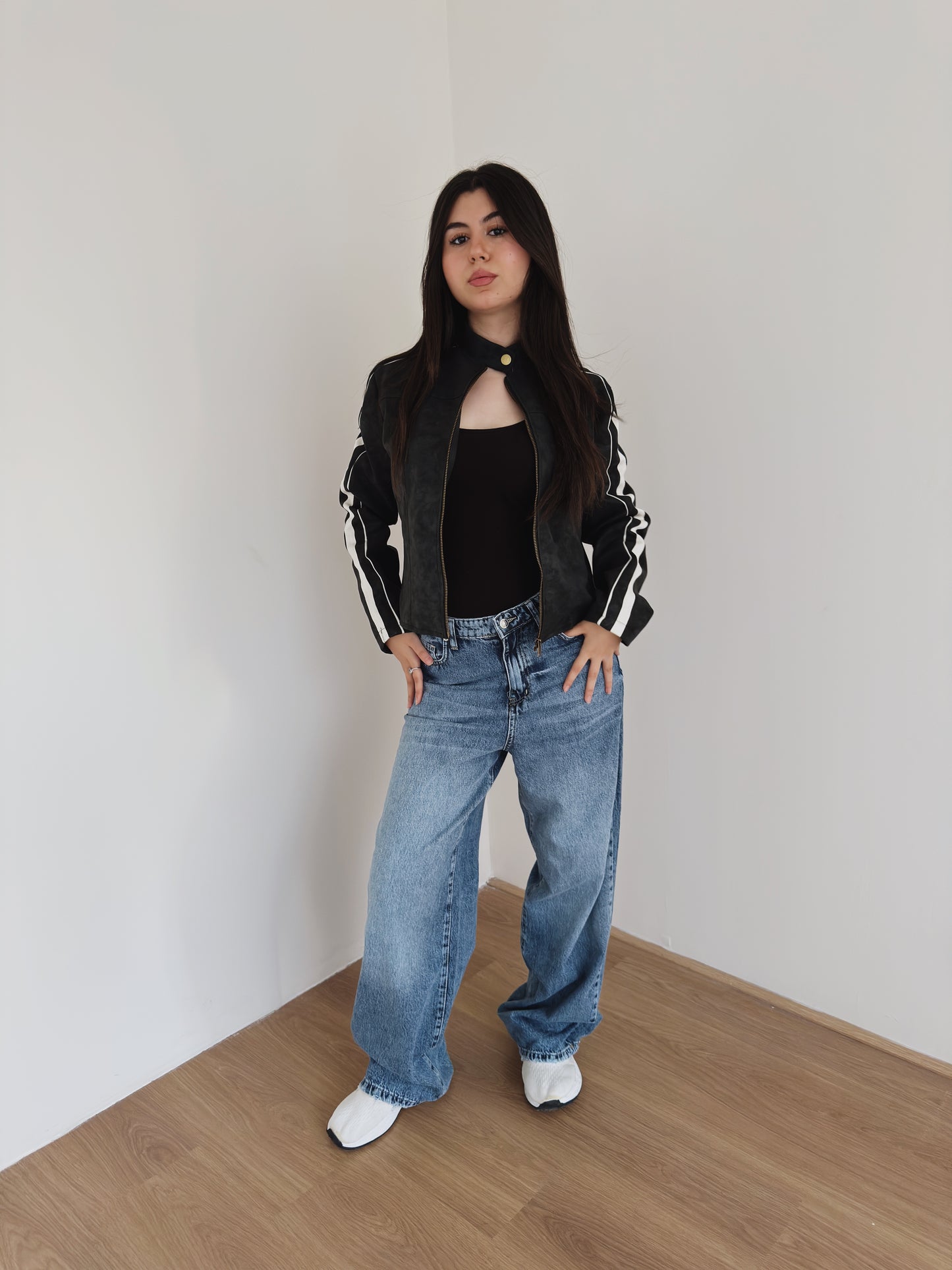 Biker leather jacket