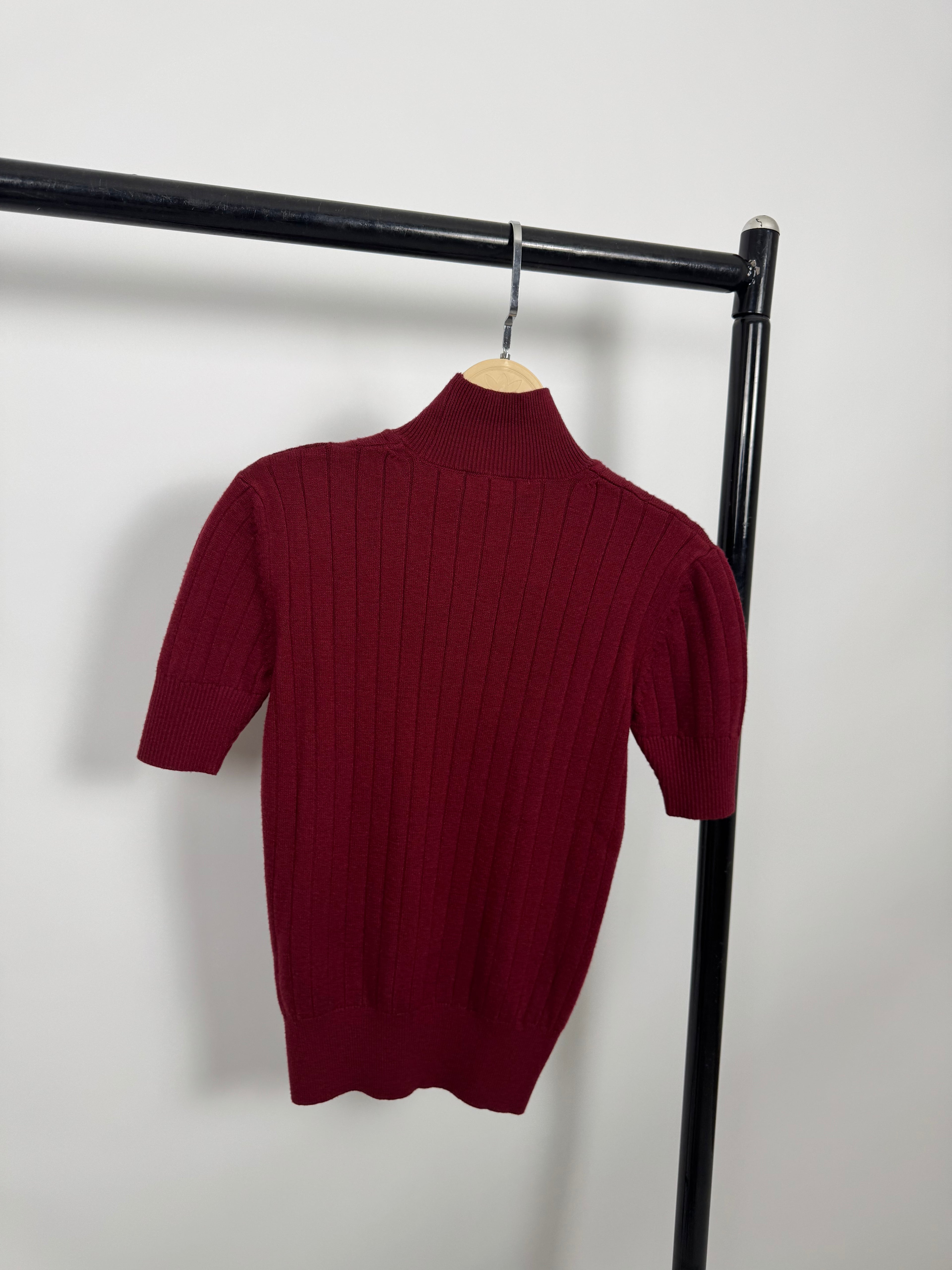 Basic knit half sleeve