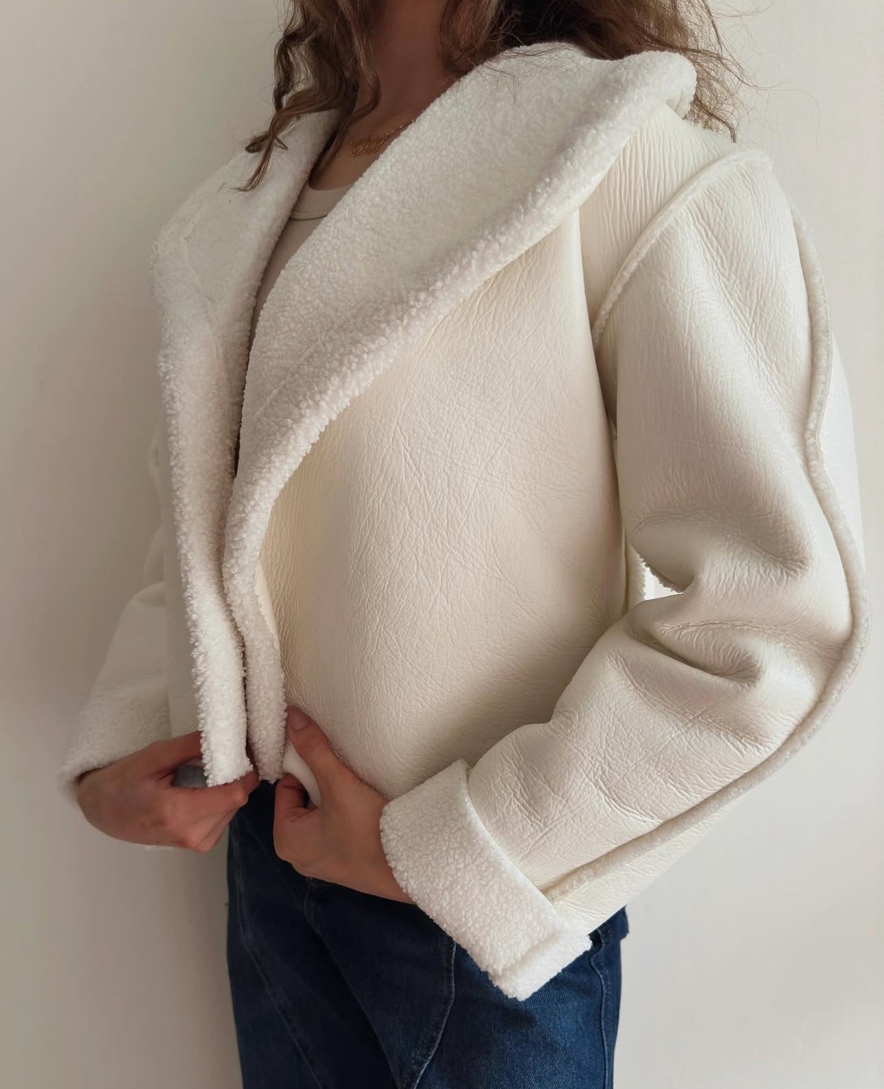 Jacket Teddy X leather