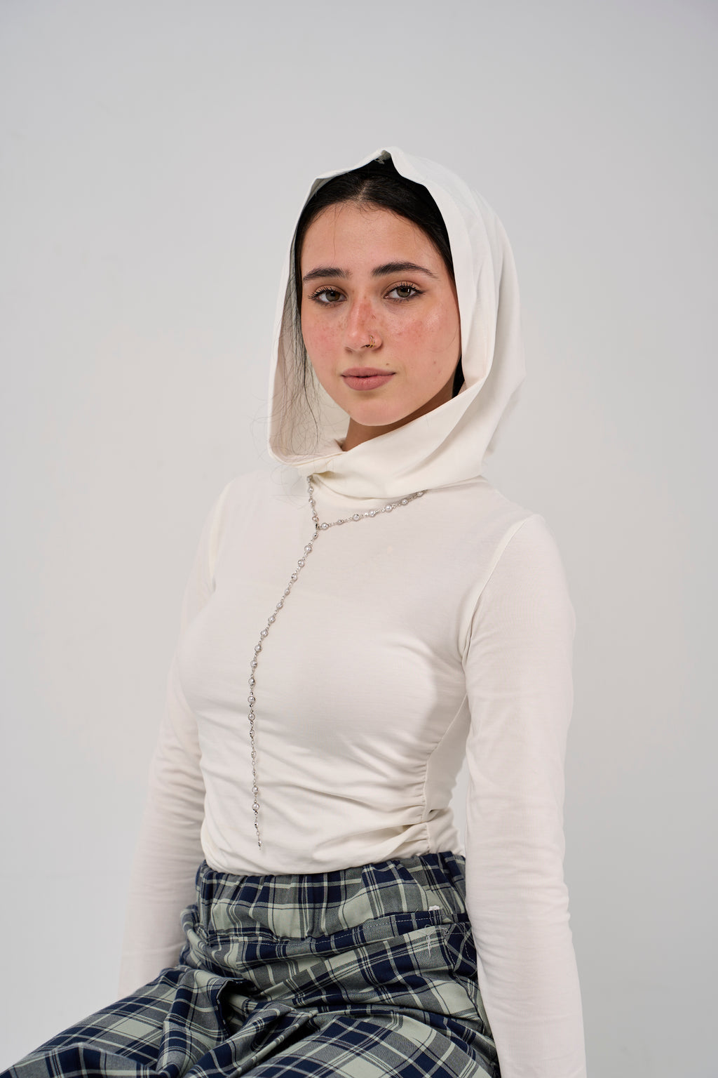 Balaclava top - White