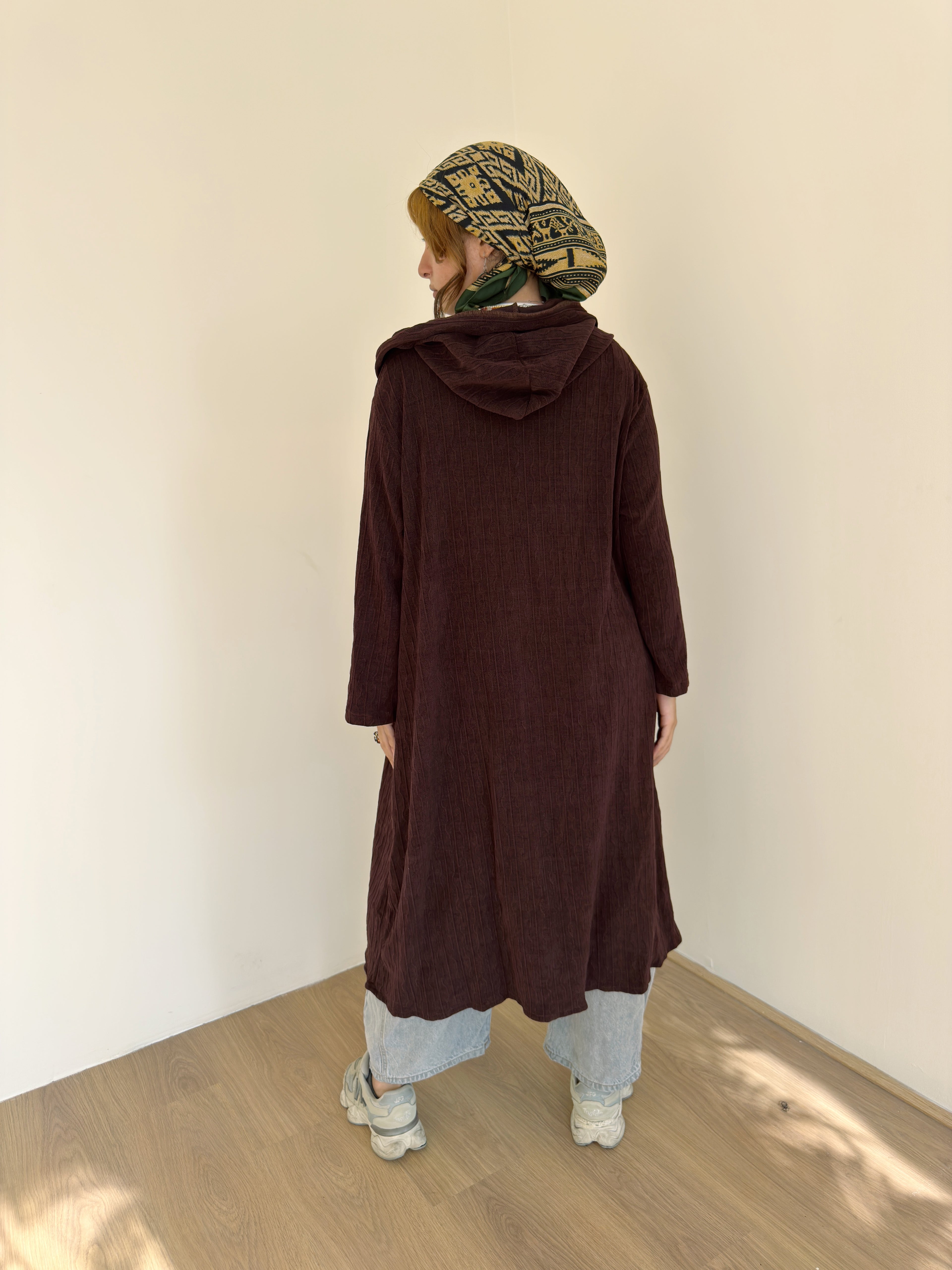 Hooded cardigan