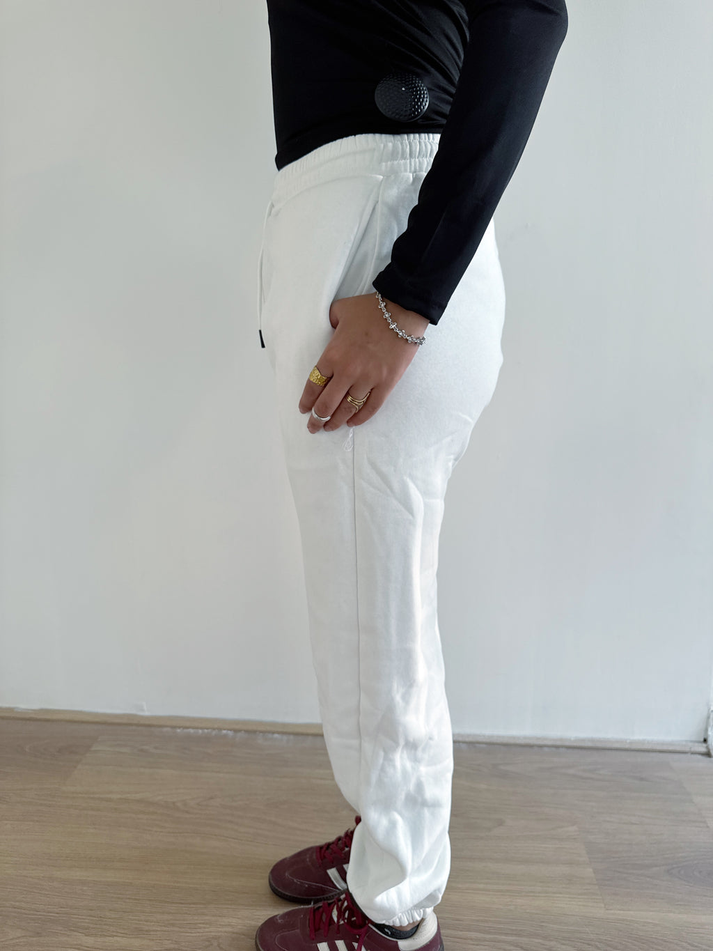White sweatpants