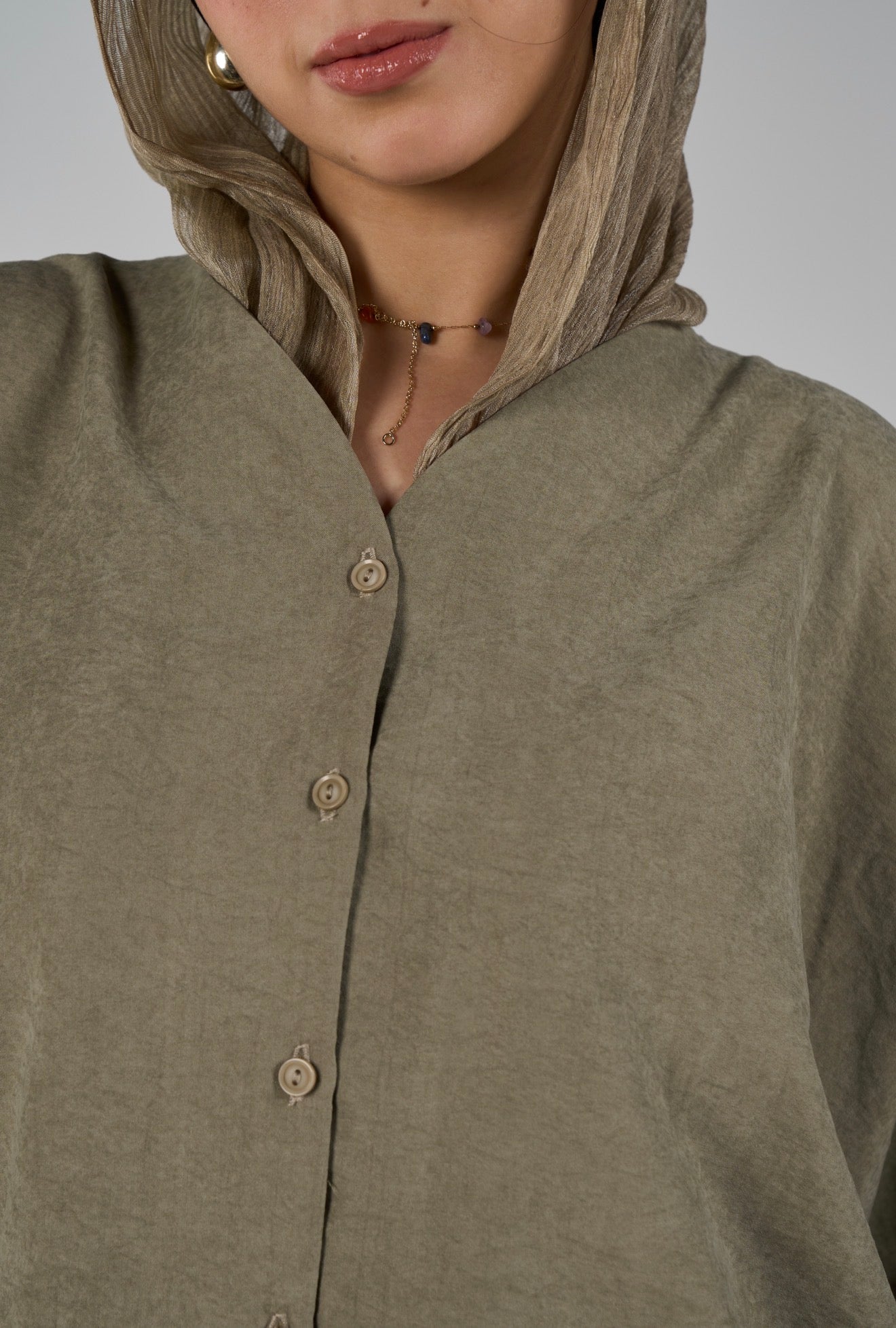 Sunset flare shirt - olive