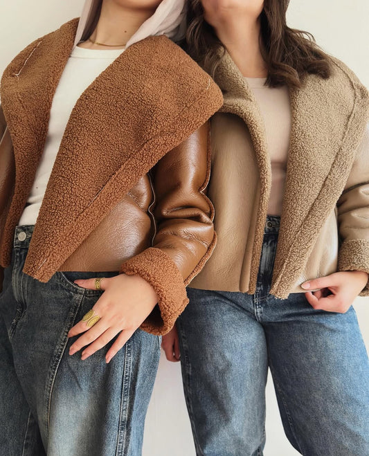 Jacket Teddy X leather