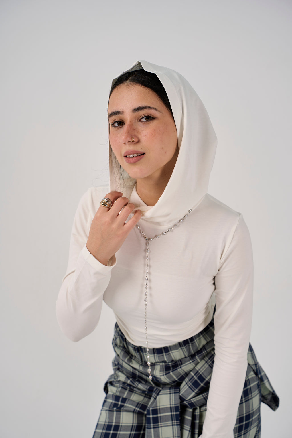 Balaclava top - White