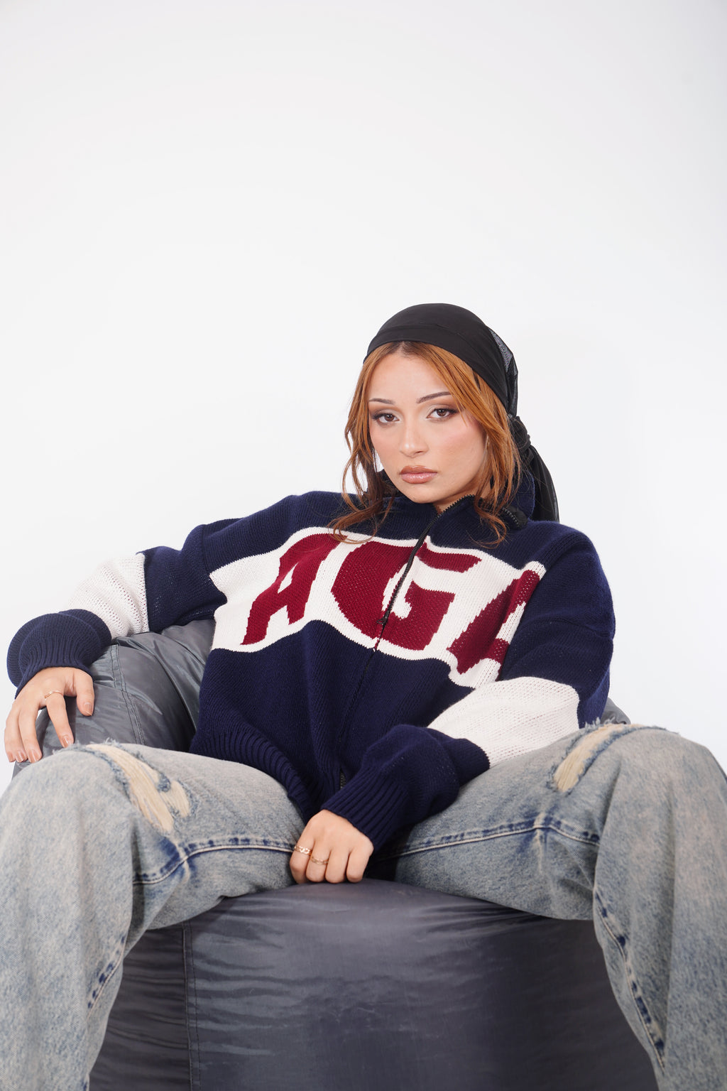 AGA Knit - navy blue