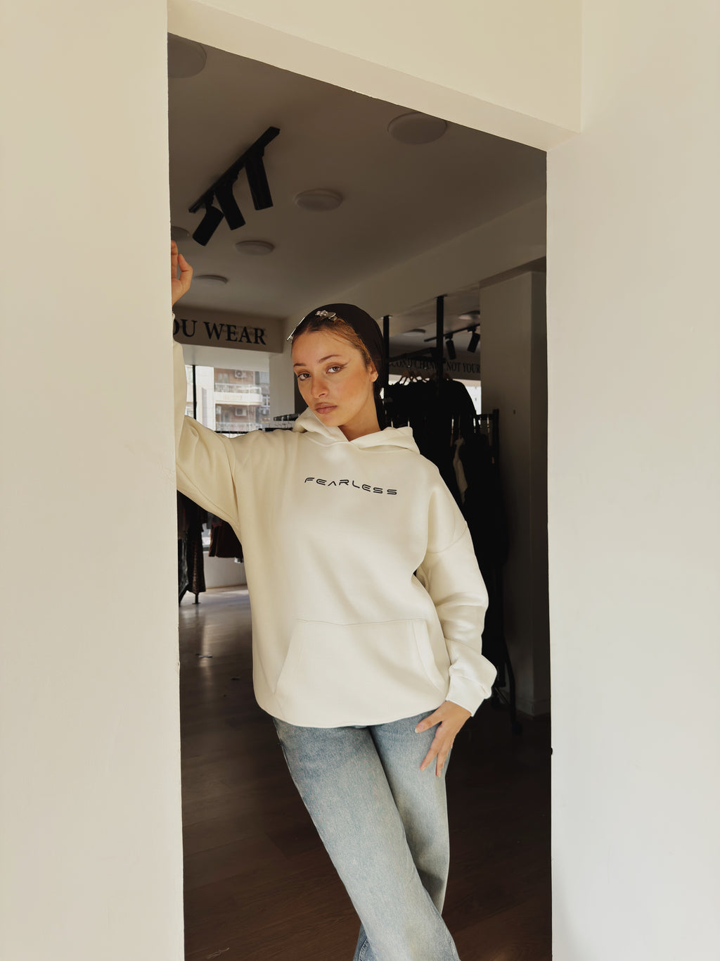 Hoodie fearless back