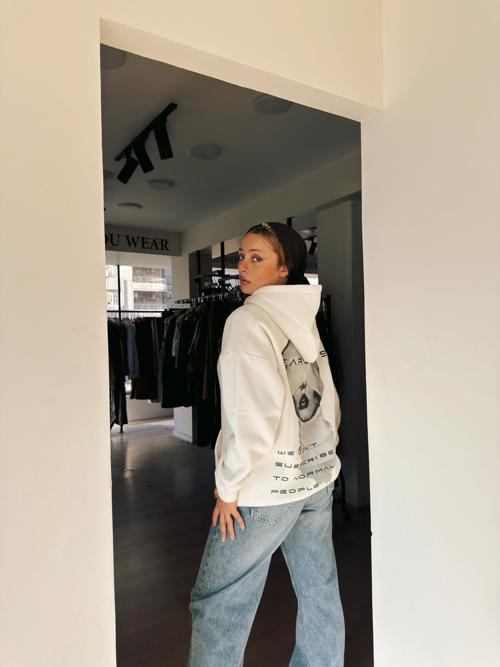 Hoodie fearless back