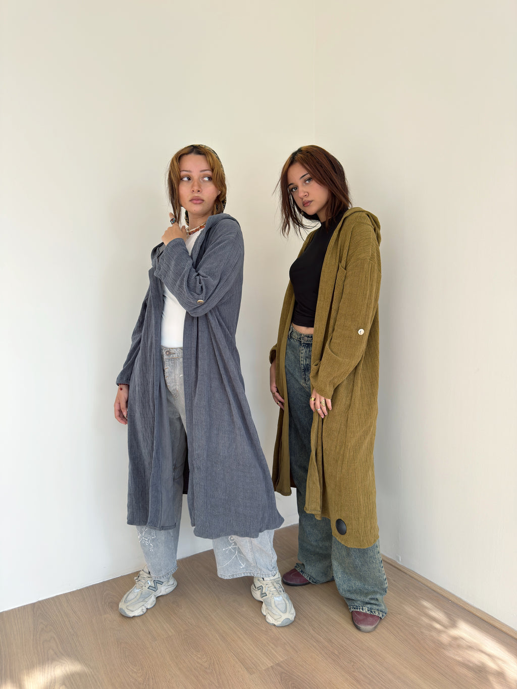 Hooded cardigan