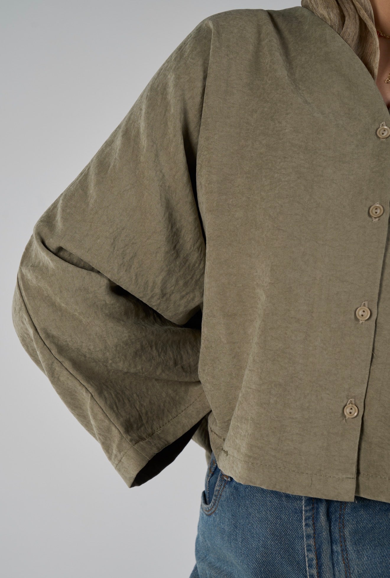Sunset flare shirt - olive