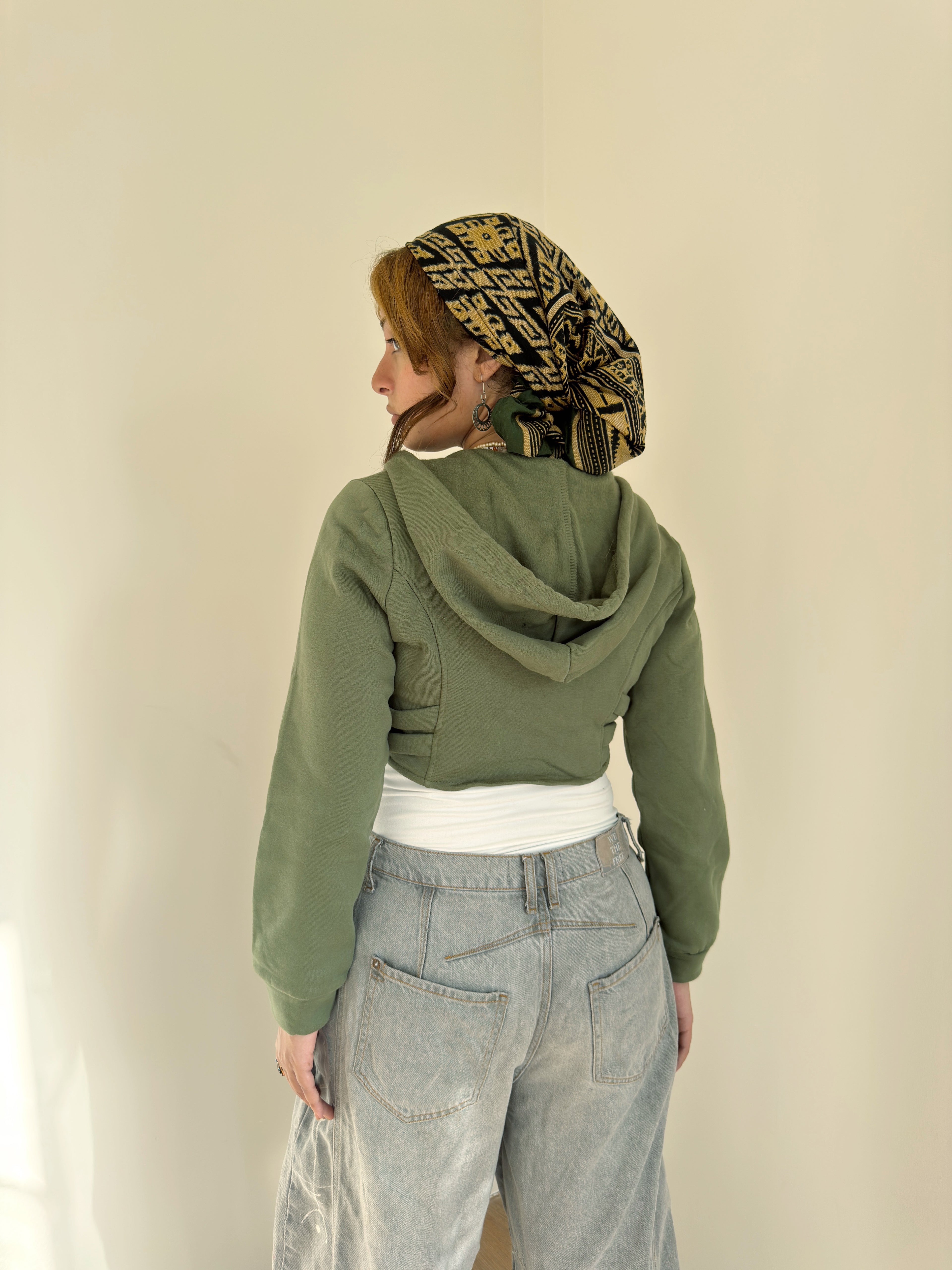 Corset with belt hoodie